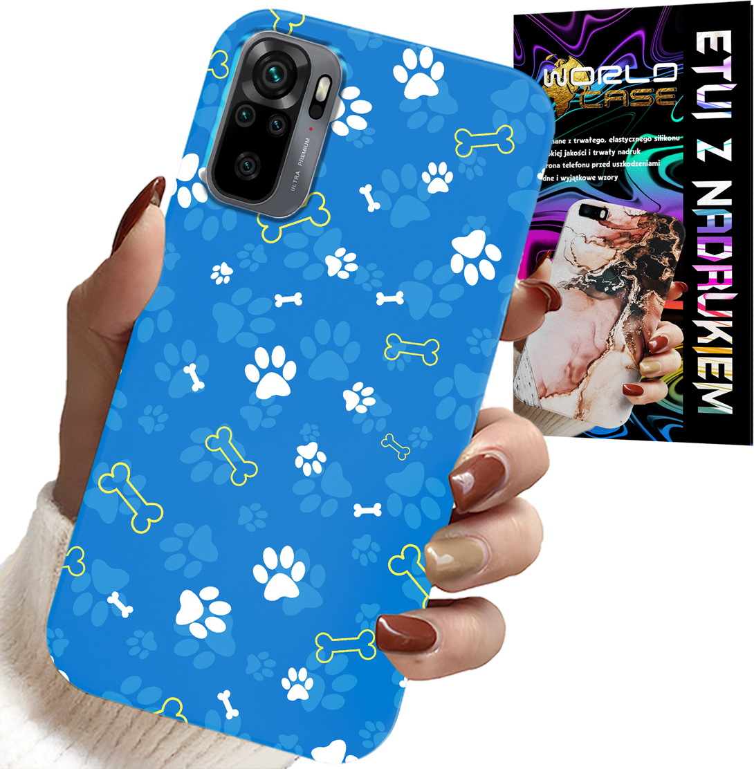 ETUI DO XIAOMI NOTE 10 / 10S - ŁAPKI KOŚCI PIES PATROL WZORY DLA DZIECI