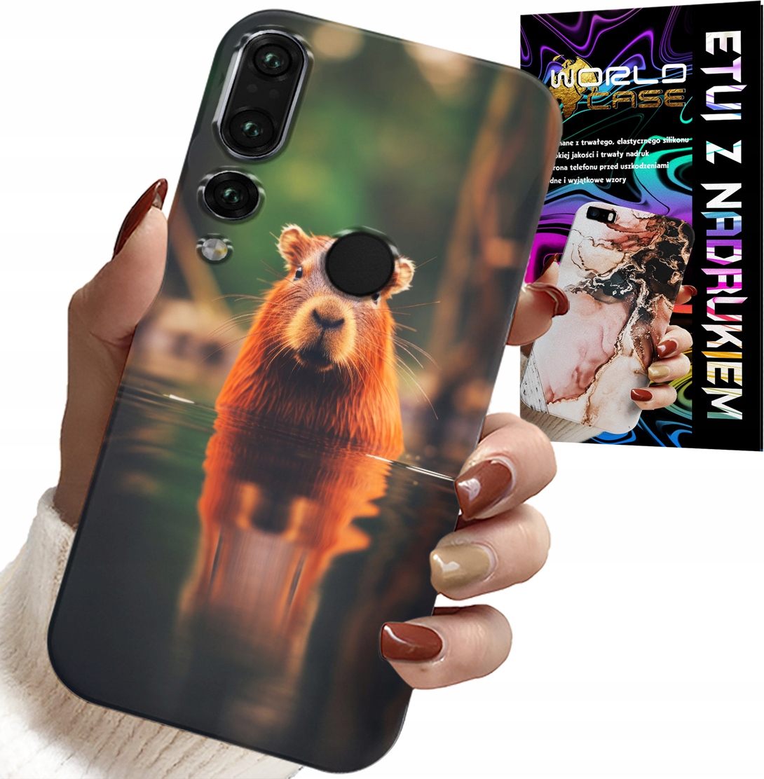 ETUI DO HUAWEI P20 PRO - SŁODKA KAPIBARA, CAPIBARA, WIELE WZORÓW