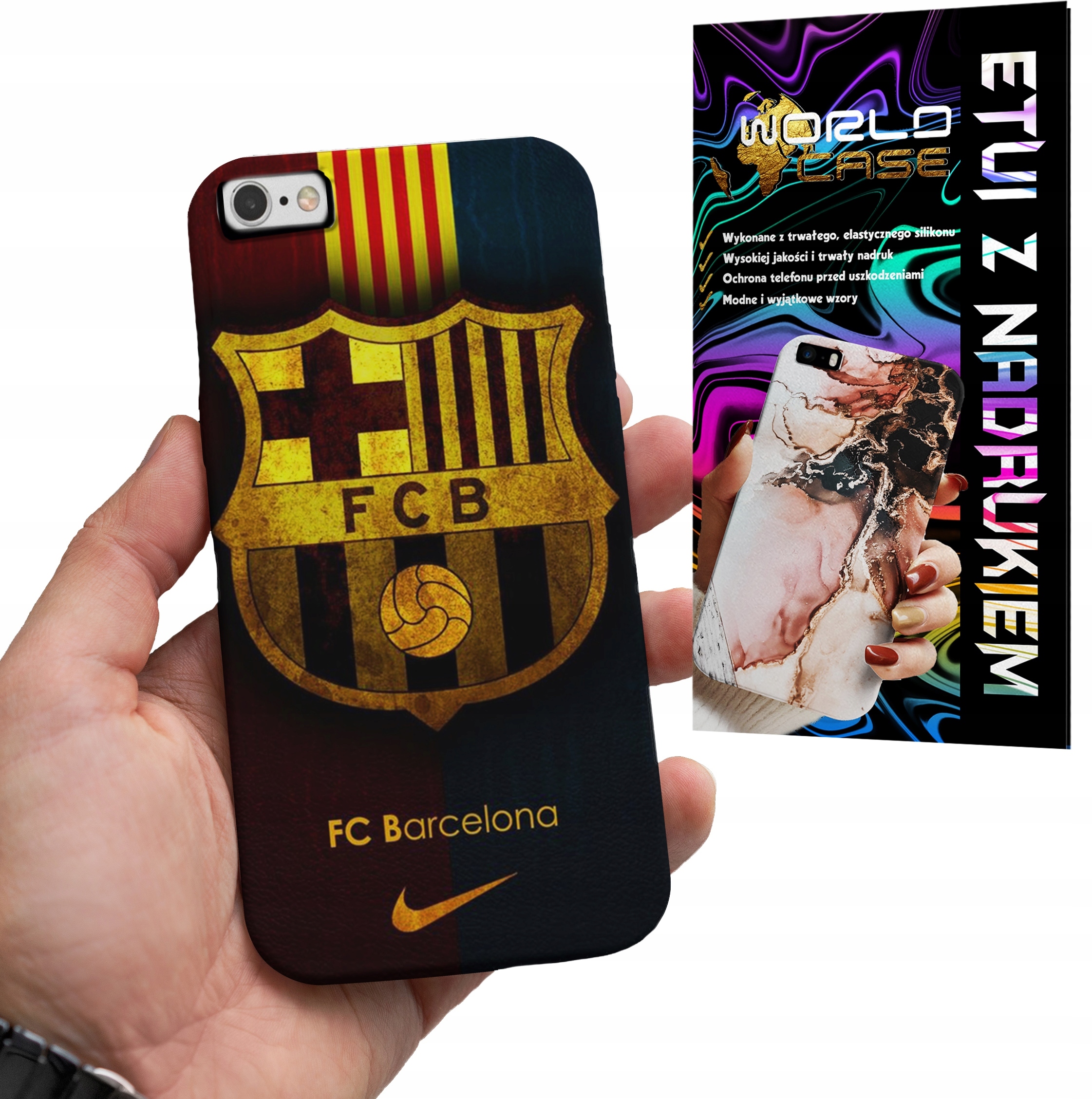 ETUI CASE DO IPHONE 6 PLUS - FC BARCELONA PIŁKARSKIE WZORY REAL MADRYT