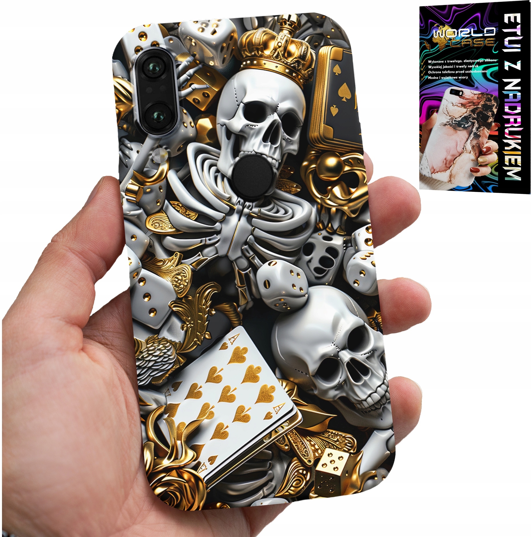 ETUI DO XIAOMI NOTE 7 - KRÓL POKER KOŚCI AS WZORY DLA MĘŻCZYZN