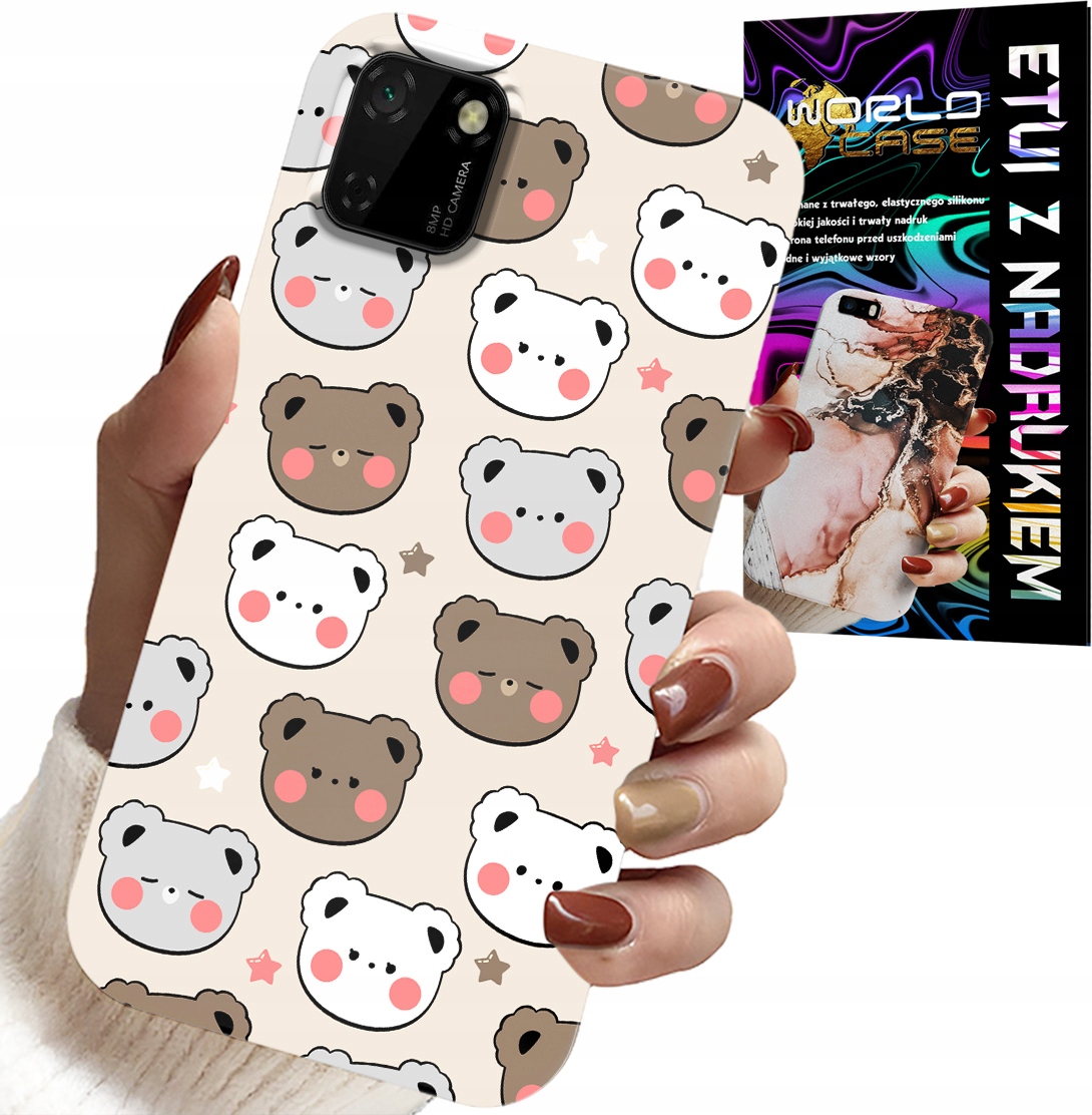 ETUI DO HUAWEI Y5P - MIŚ MISIE WZORY DLA NAJMŁODSZYCH + SZKŁO