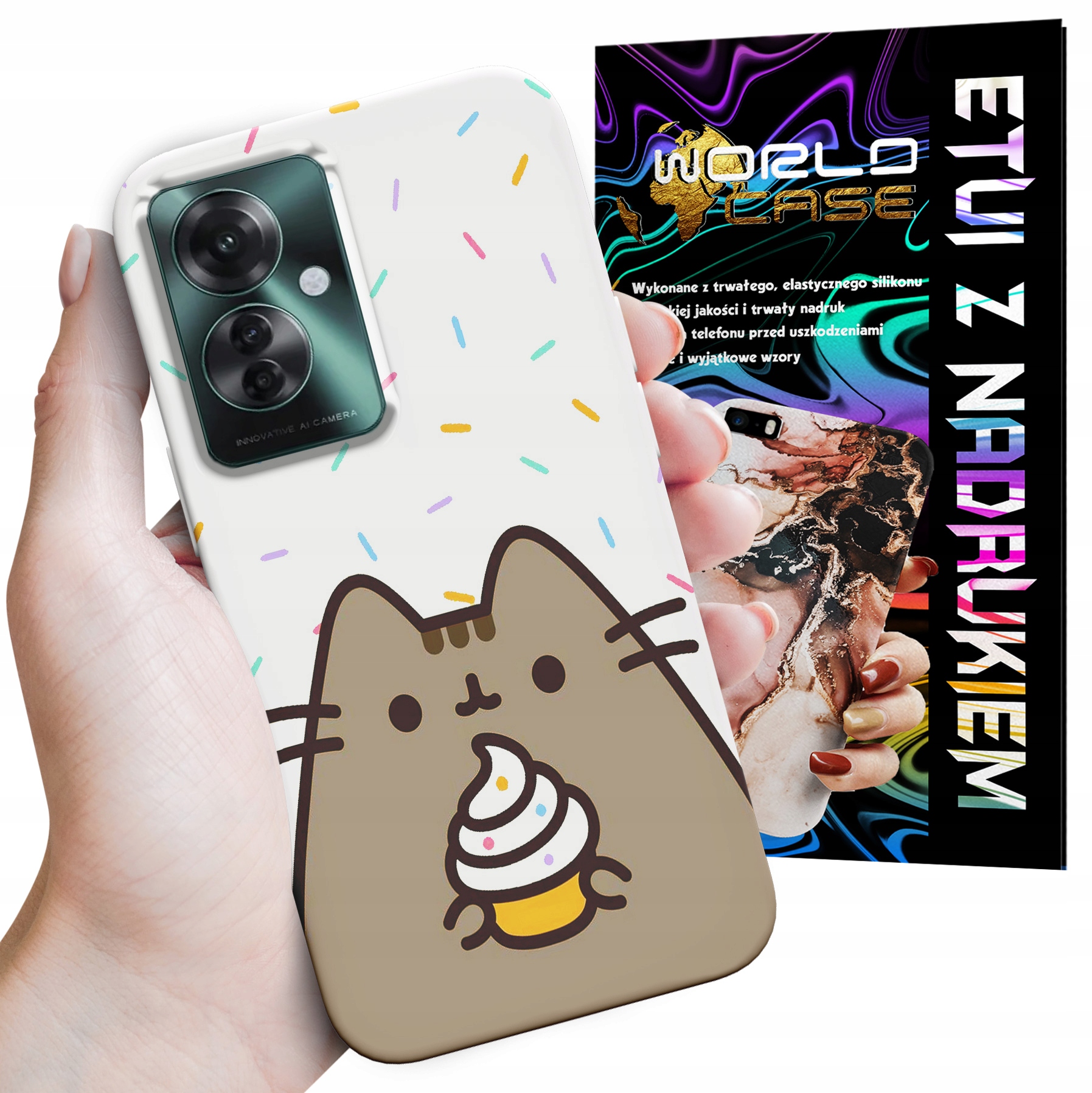 ETUI CASE DO OPPO RENO 11 F 5G - SŁODKI KOTEK KOT OBUDOWA PLECKI