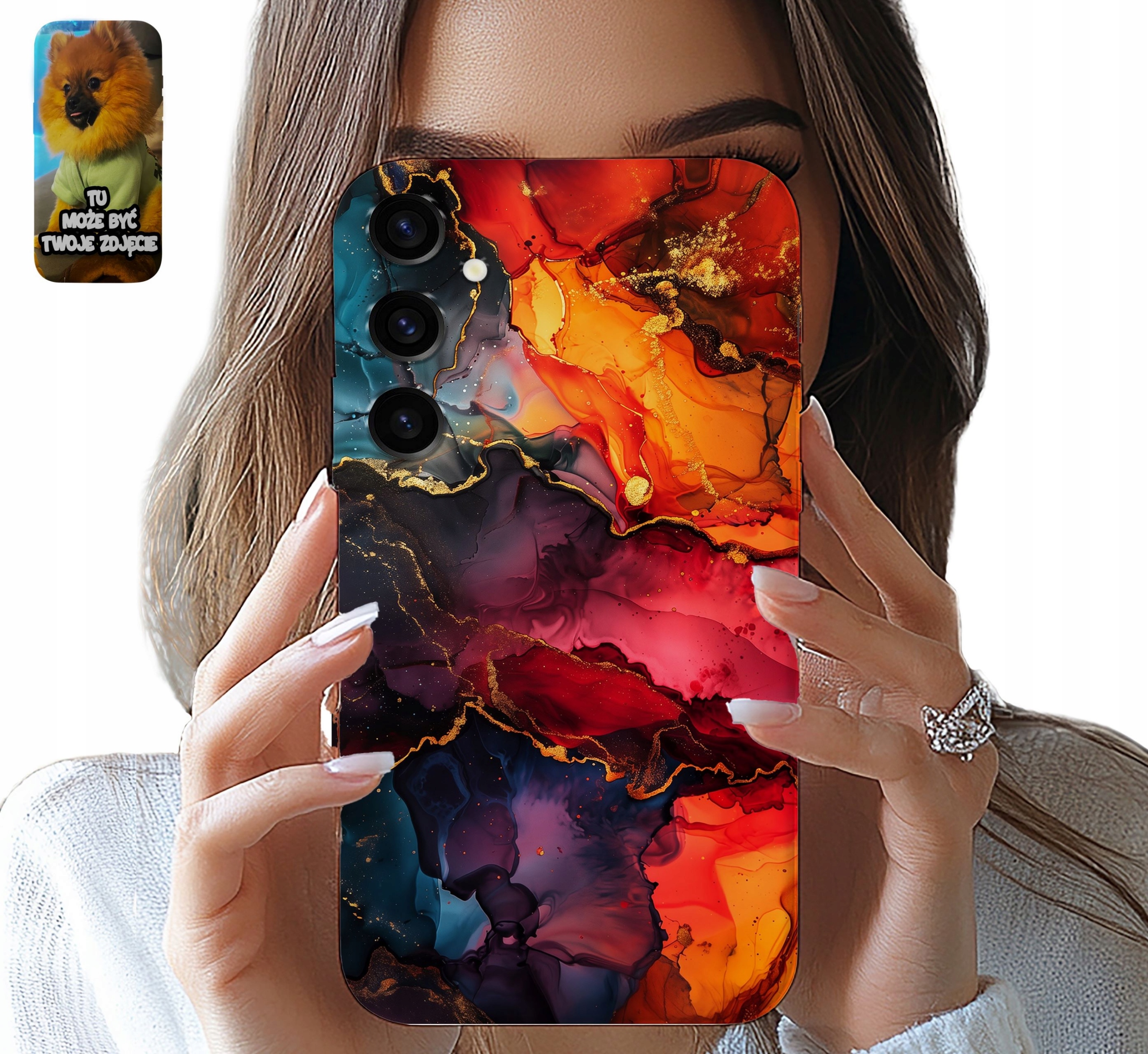 ETUI CASE SAMSUNG GALAXY S24 FE ELEGANCKI MARMUR KAMIENNE WZORY + FOLIA