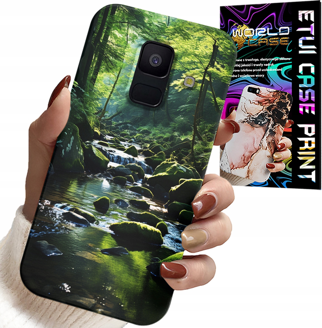 ETUI DO SAMSUNG A6 2018 - LAS RZEKA STRUMIEŃ PRZYRODA WIDOKI