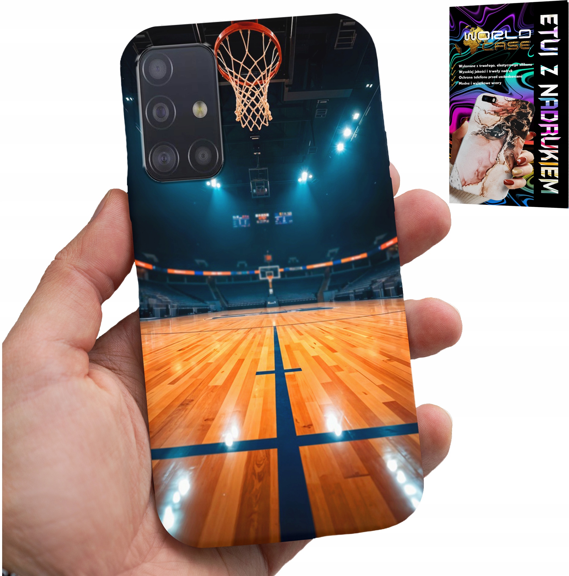 ETUI DO SAMSUNG GALAXY M31S - KOSZYKÓWKA NBA BOISKO, KOSZ FAN WZORY