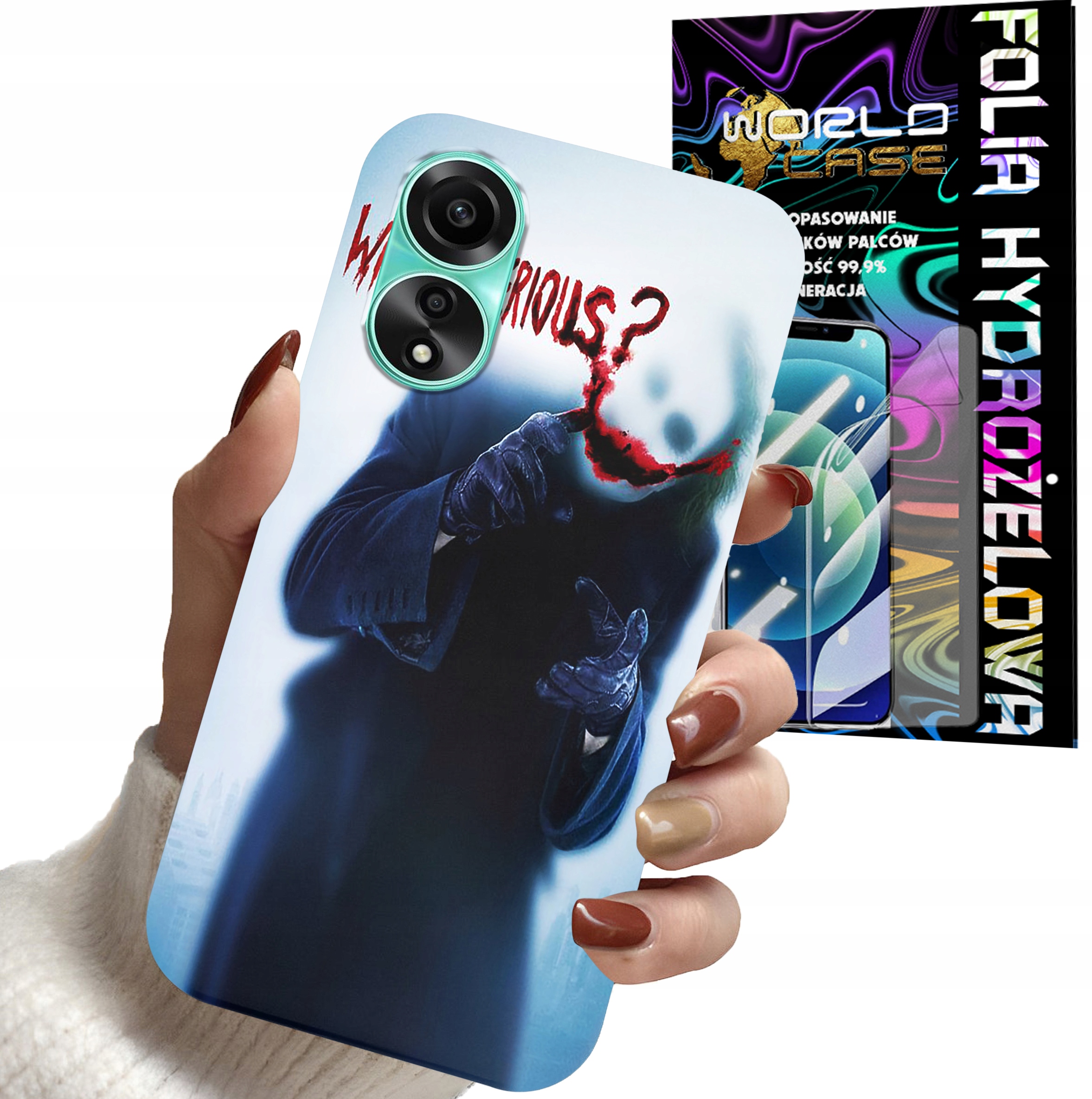 ETUI DO OPPO A78 4G - JOKER FILMY SERIALE OBUDOWA + FOLIA