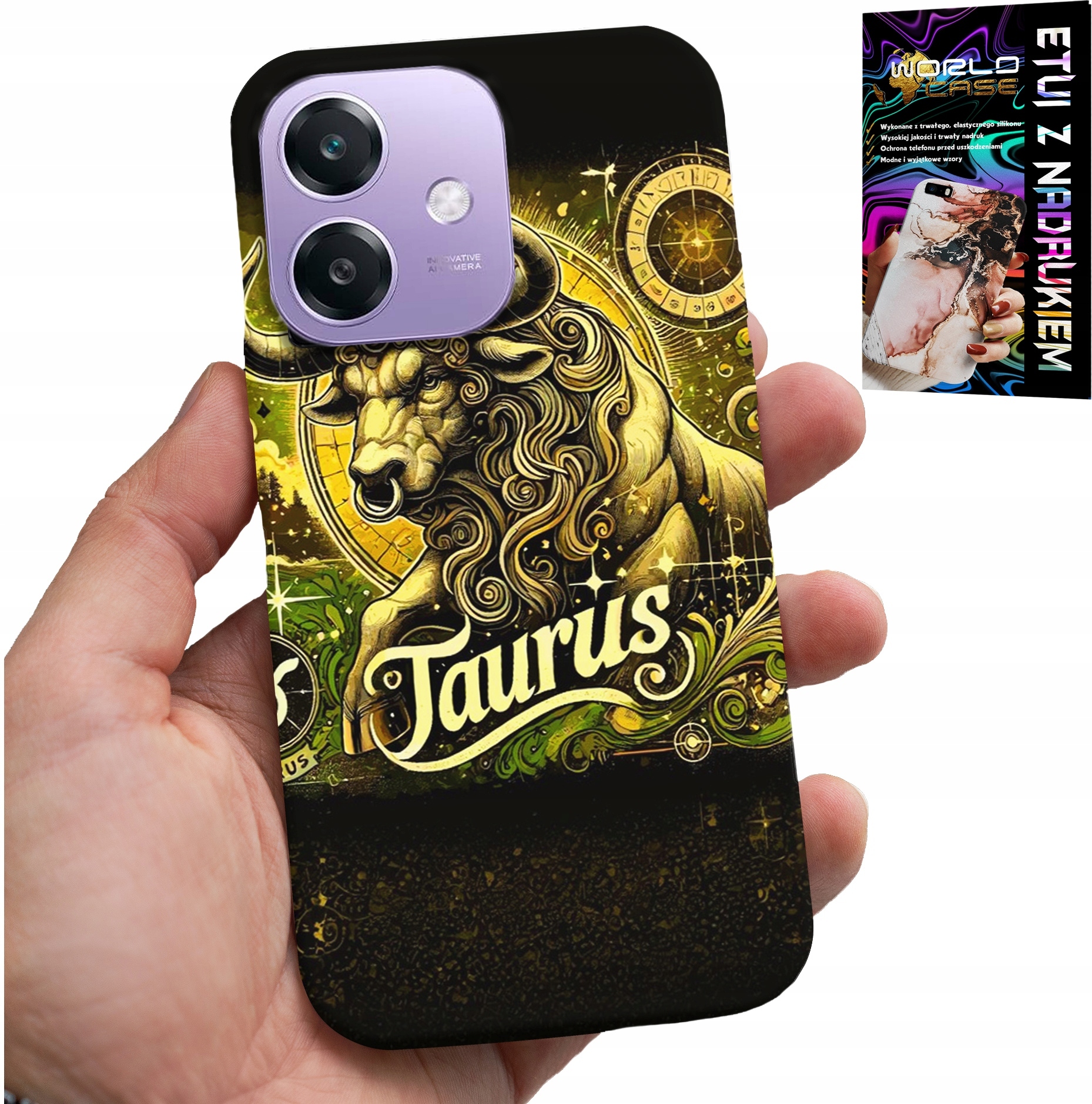 ETUI DO OPPO A60 5G - ZNAK ZODIAKU BYK ASTRONOMIA FUTERAŁ