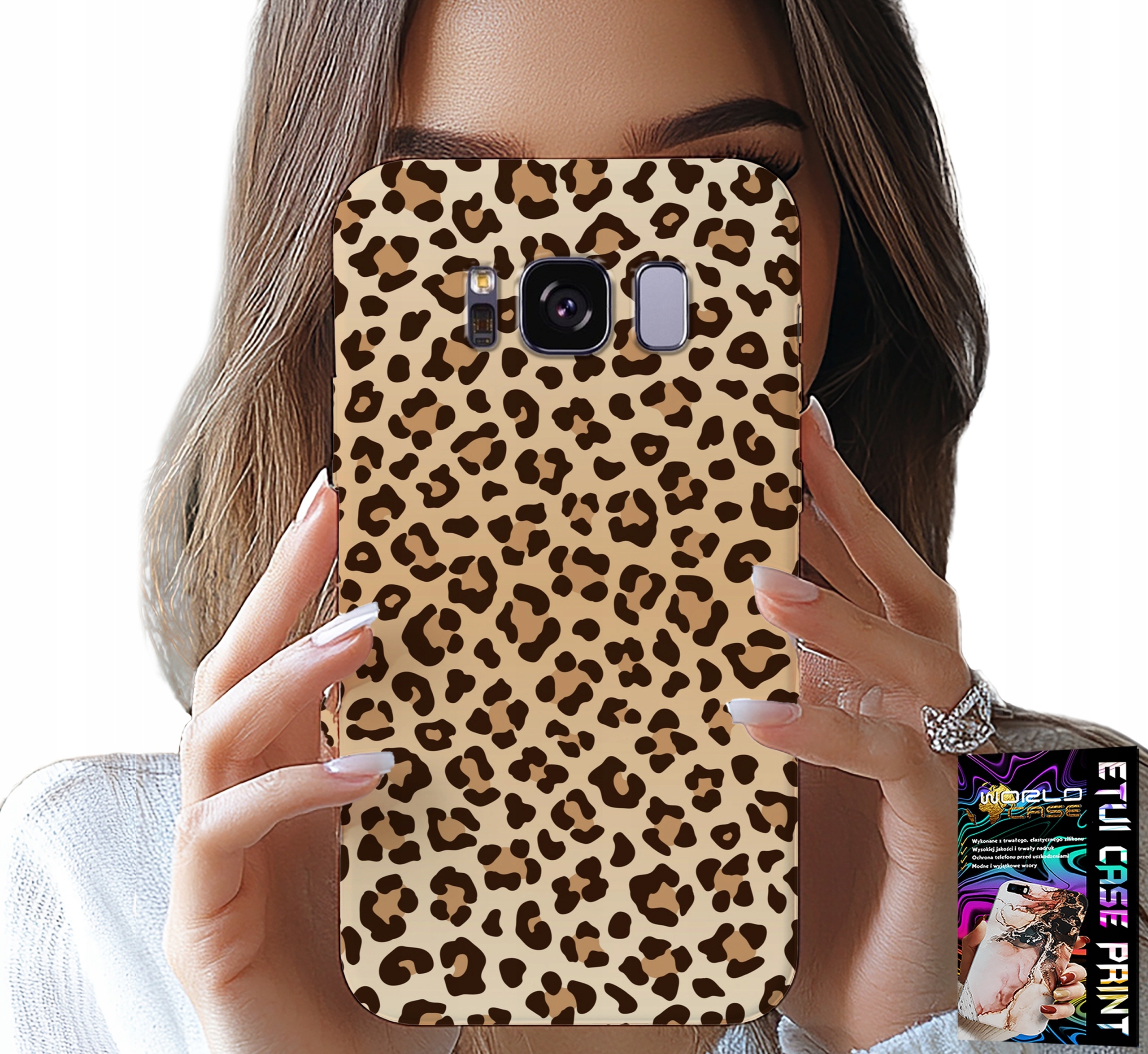 ETUI DO SAMSUNG GALAXY S8 - PLECKI W PANTERKĘ MODNE KOBIECE WZORY