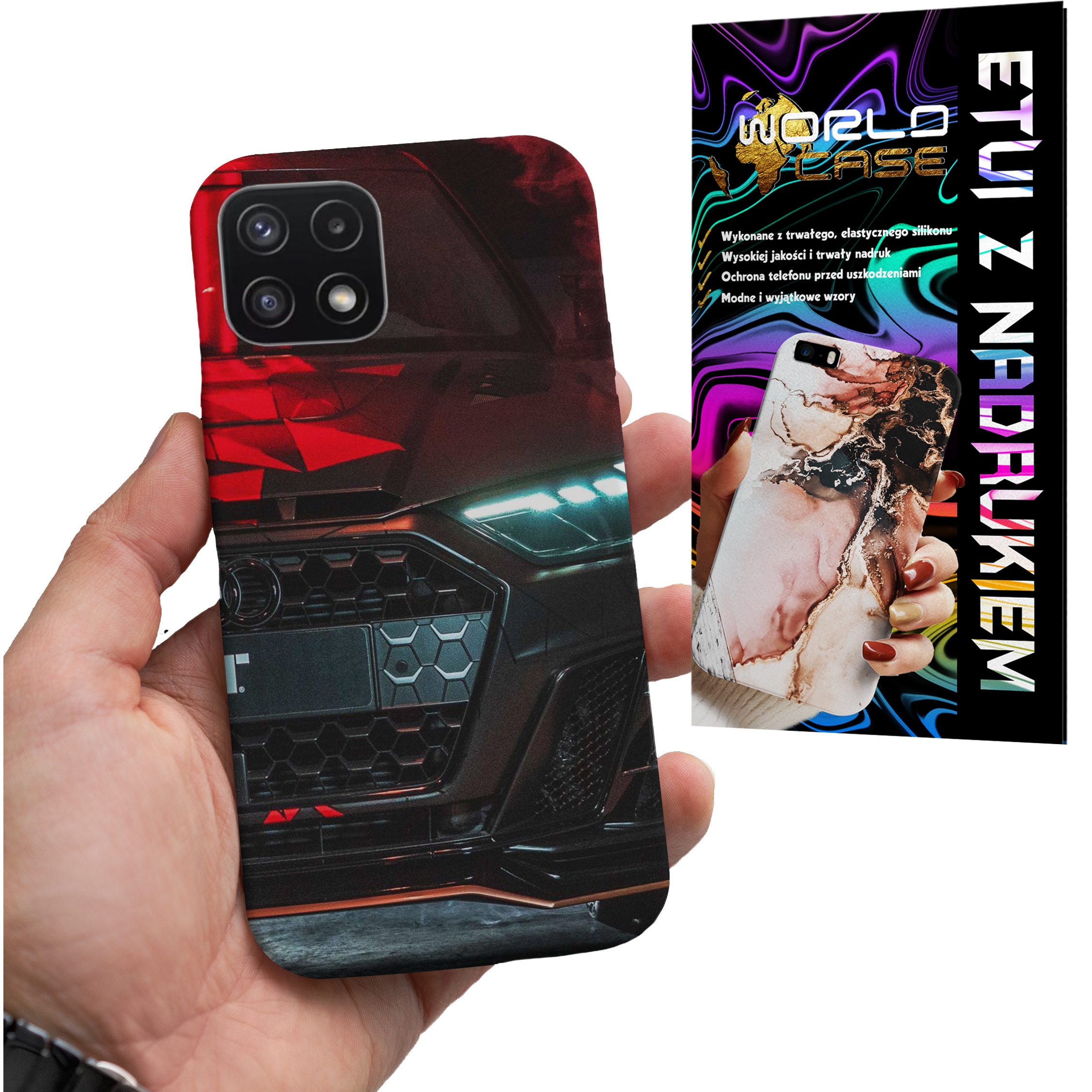 ETUI CASE DO SAMSUNG A22 5G - AUDI AUTO FAN WZORY MERCEDES ITP