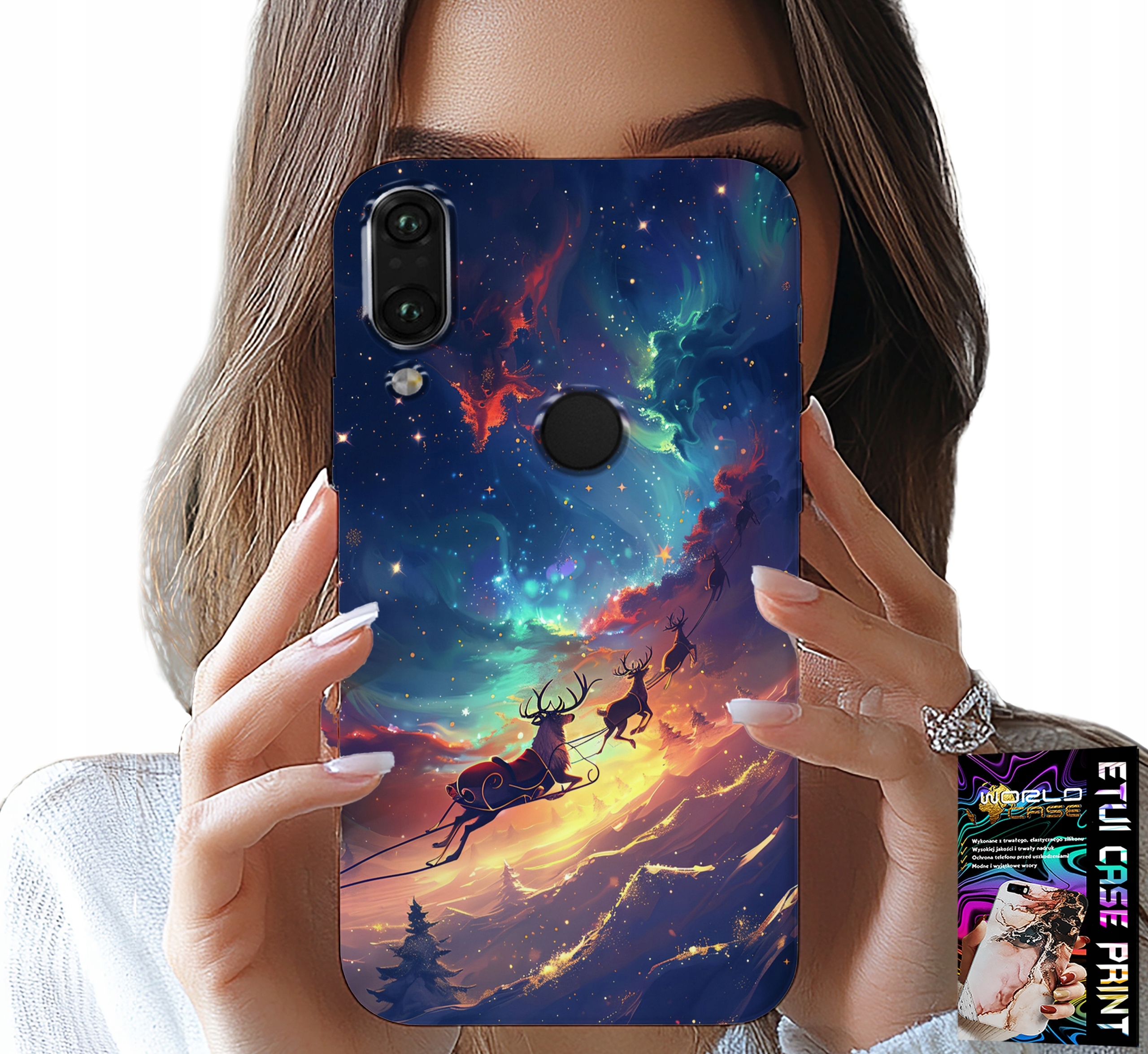 ETUI DO XIAOMI NOTE 7 - RENIFEREK SŁODKI RENIFER ŚWIĄTECZNY WZÓR