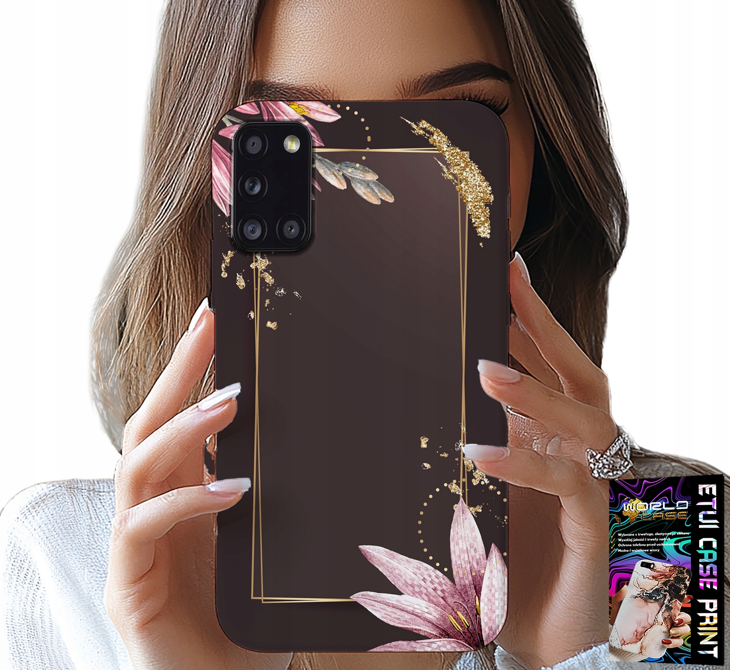 ETUI DO SAMSUNG GALAXY A31 - KWIECISTE ELEGANCKIE WZORY OBUDOWA
