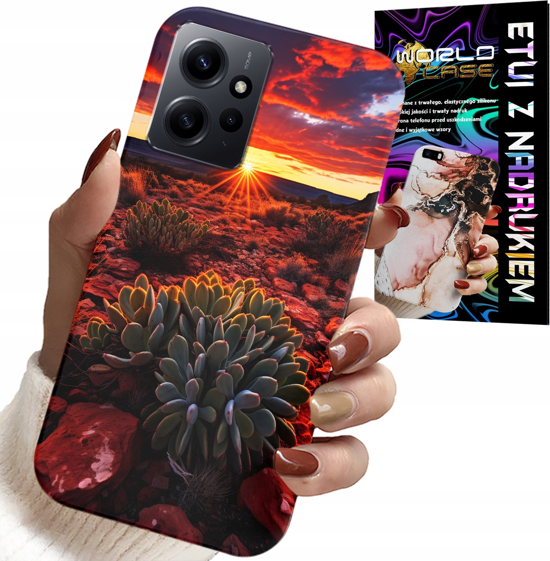 ETUI DO XIAOMI NOTE 12 4G - MEKSYKAŃSKA PUSTYNIA WIDOKI CASE + SZKŁO