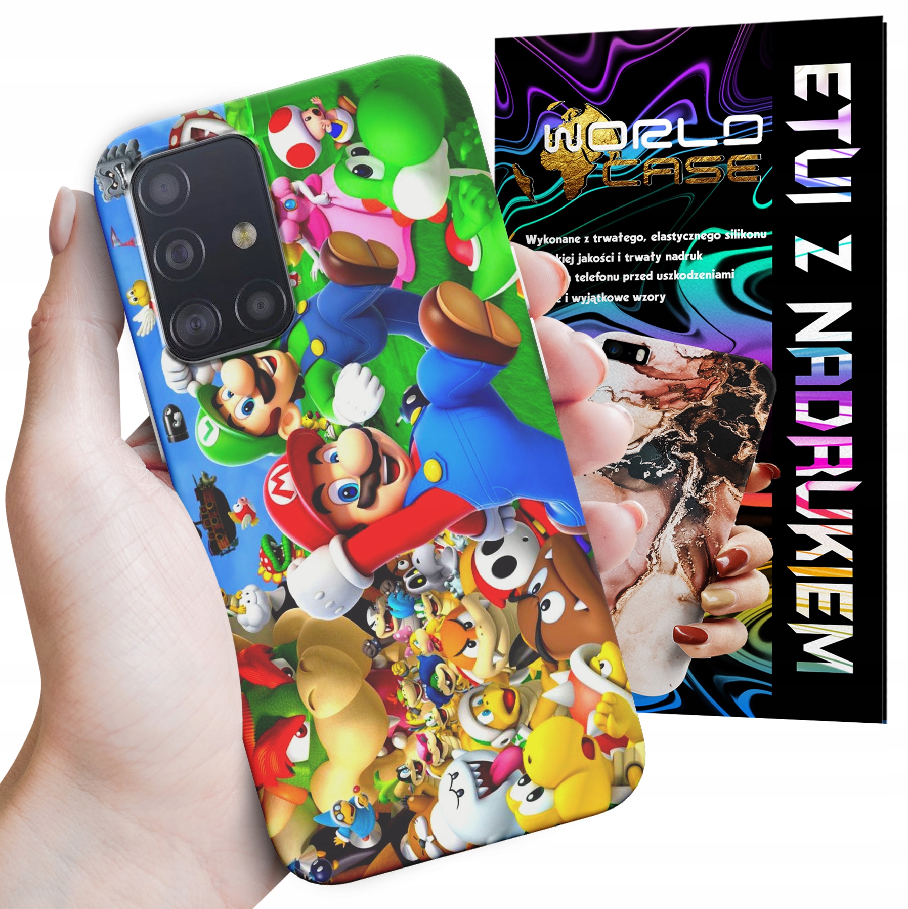 ETUI CASE DO SAMSUNG M31S - SUPER MARIO BROS BAJKI WZORY WYBÓR