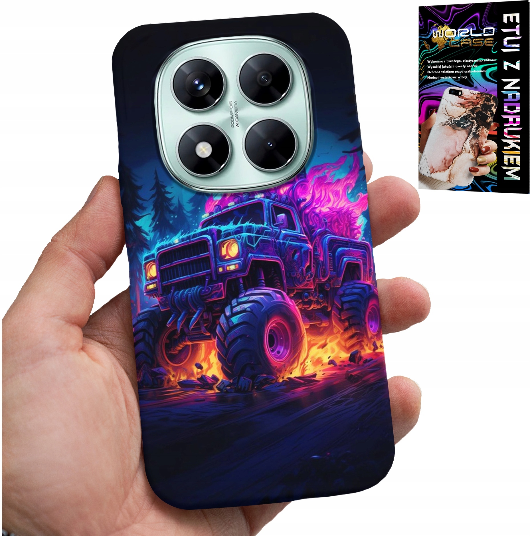 ETUI DO XIAOMI NOTE 14 PRO 5G - MONSTERTRUCK MEGA CIĘŻARÓWKA WZORY CASE