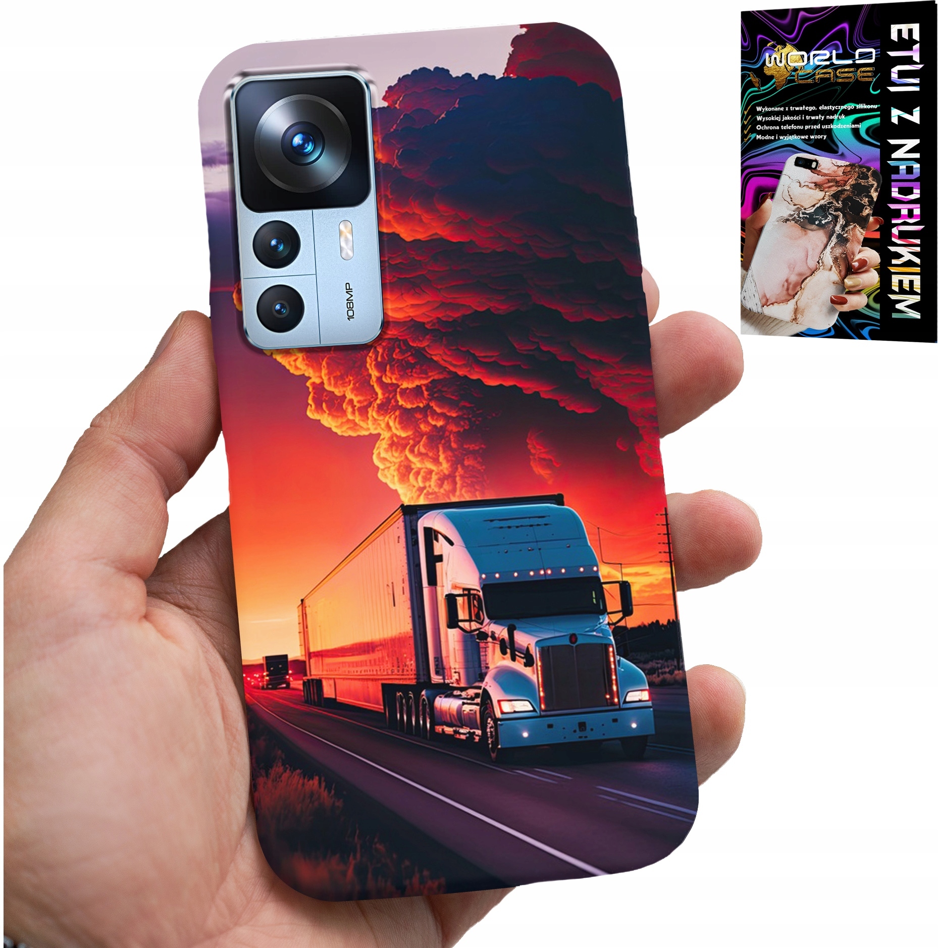 ETUI DO XIAOMI 12T / 12T PRO - TIR CIĘŻARÓWKA CASE + SZKŁO HARTOWANE