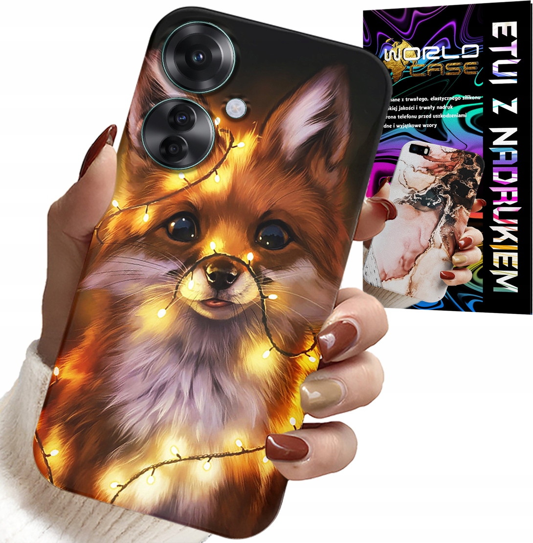 ETUI DO OPPO RENO11 F 5G - SŁODKI LISEK ZWIERZĘTA LEŚNE CASE +FOLIA