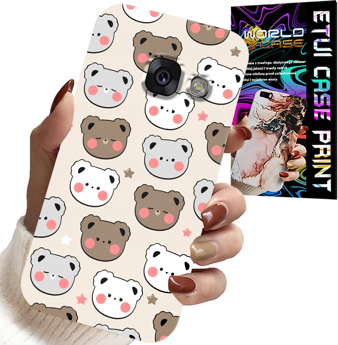 ETUI DO SAMSUNG A5 2017 - MIŚ MISIE WZORY DLA NAJMŁODSZYCH + SZKŁO