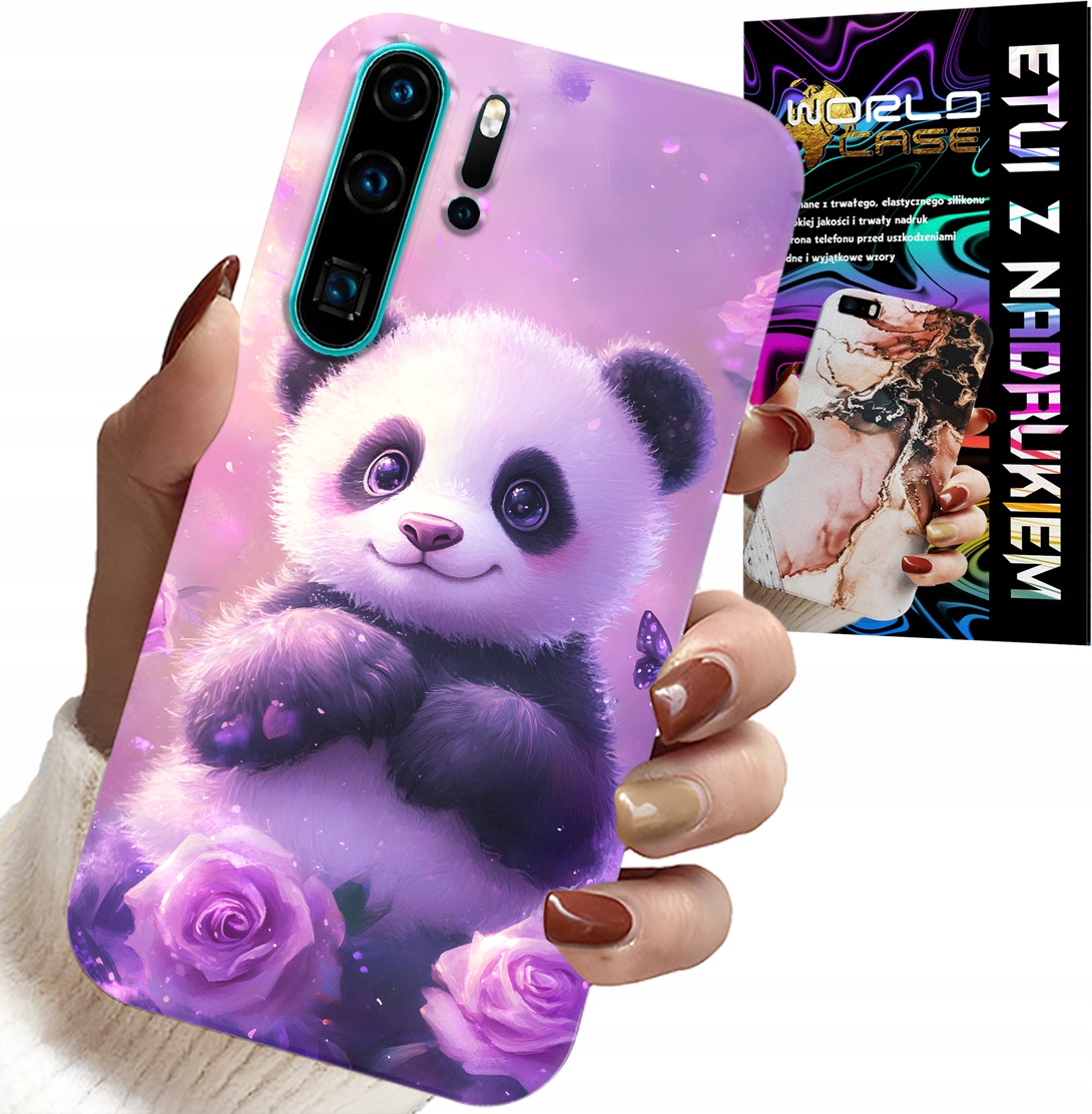 ETUI DO HUAWEI P30 PRO - SŁODKA PANDA WZORY DLA DZIECI + FOLIA