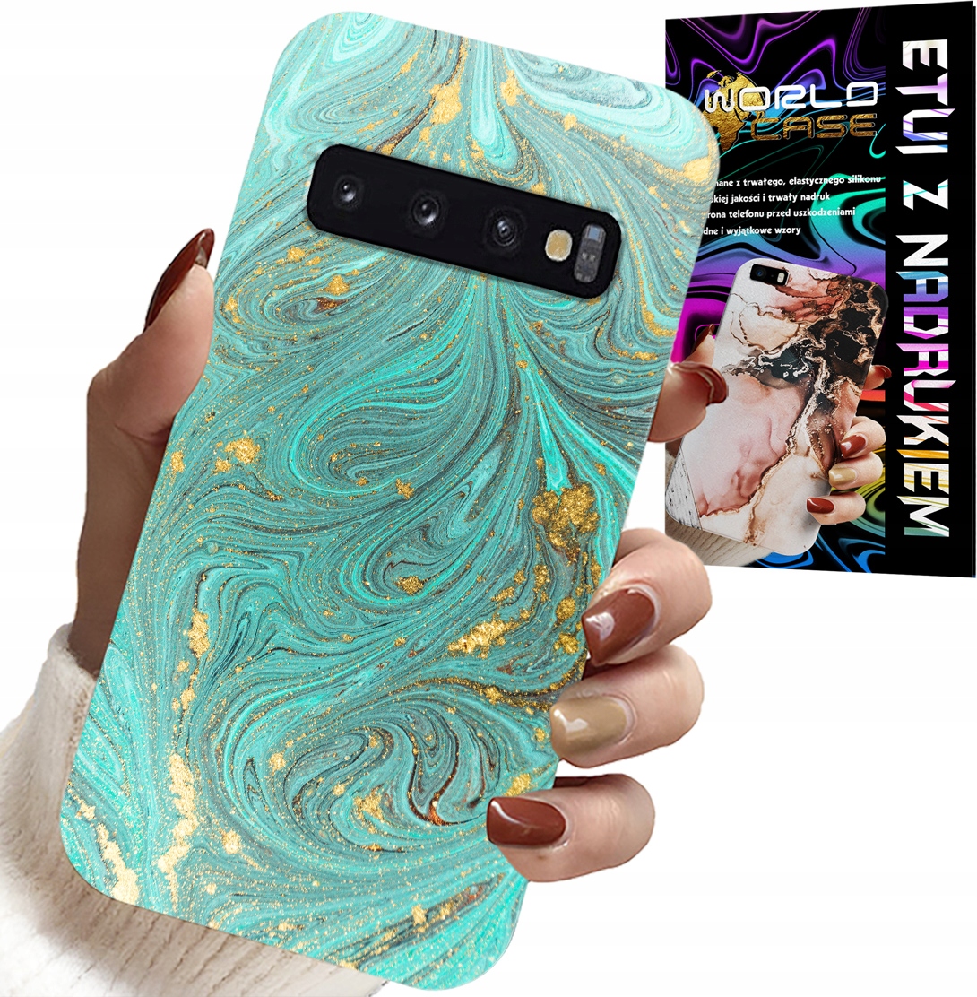 ETUI DO SAMSUNG GALAXY S10 - MARMURKOWE WZORY + FOLIA HYDROŻEL