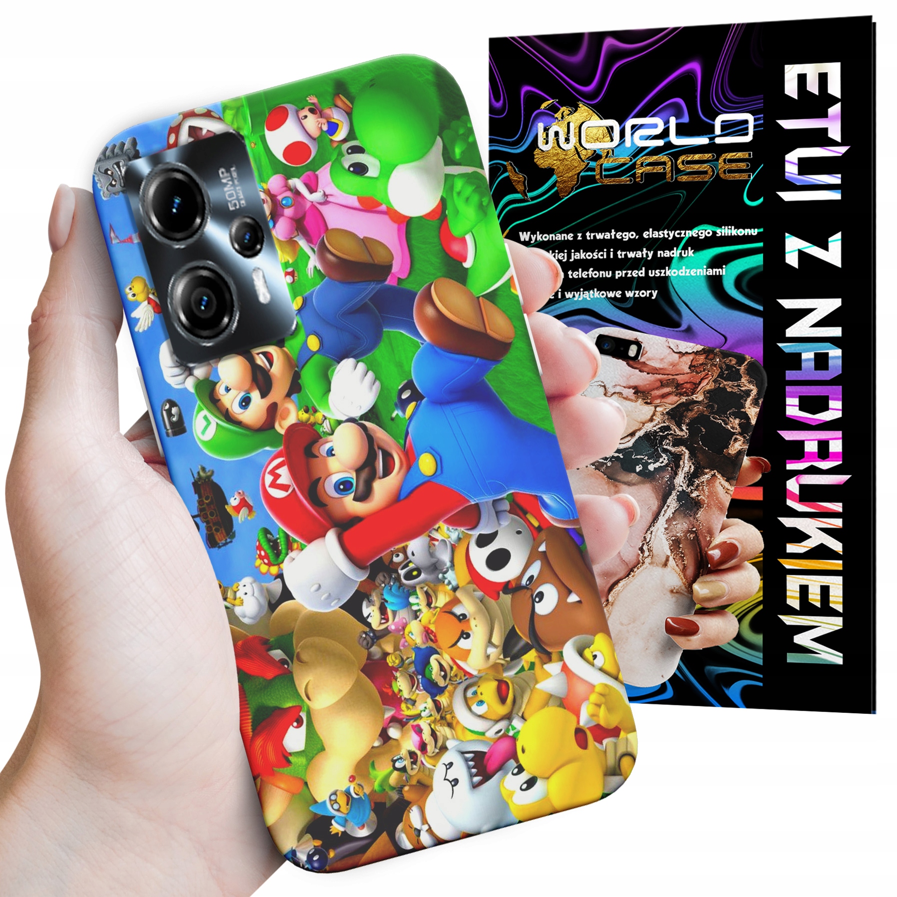 ETUI CASE DO MOTOROLA MOTO G13 / G23 - SUPER MARIO BROS BAJKI WZORY WYBÓR