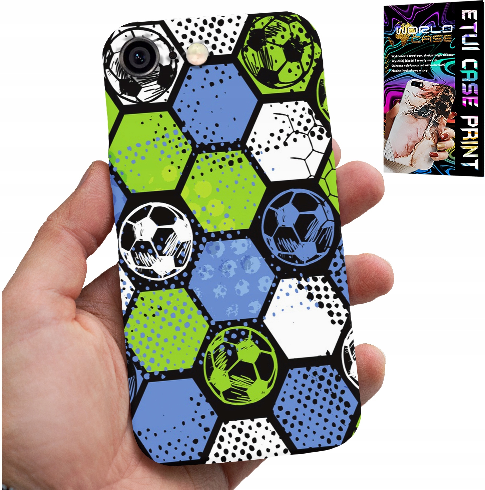 ETUI DO IPHONE ( 6 PLUS ) - PIŁKARSKIE WZORY PLECKÓW FOOTBALL CASE