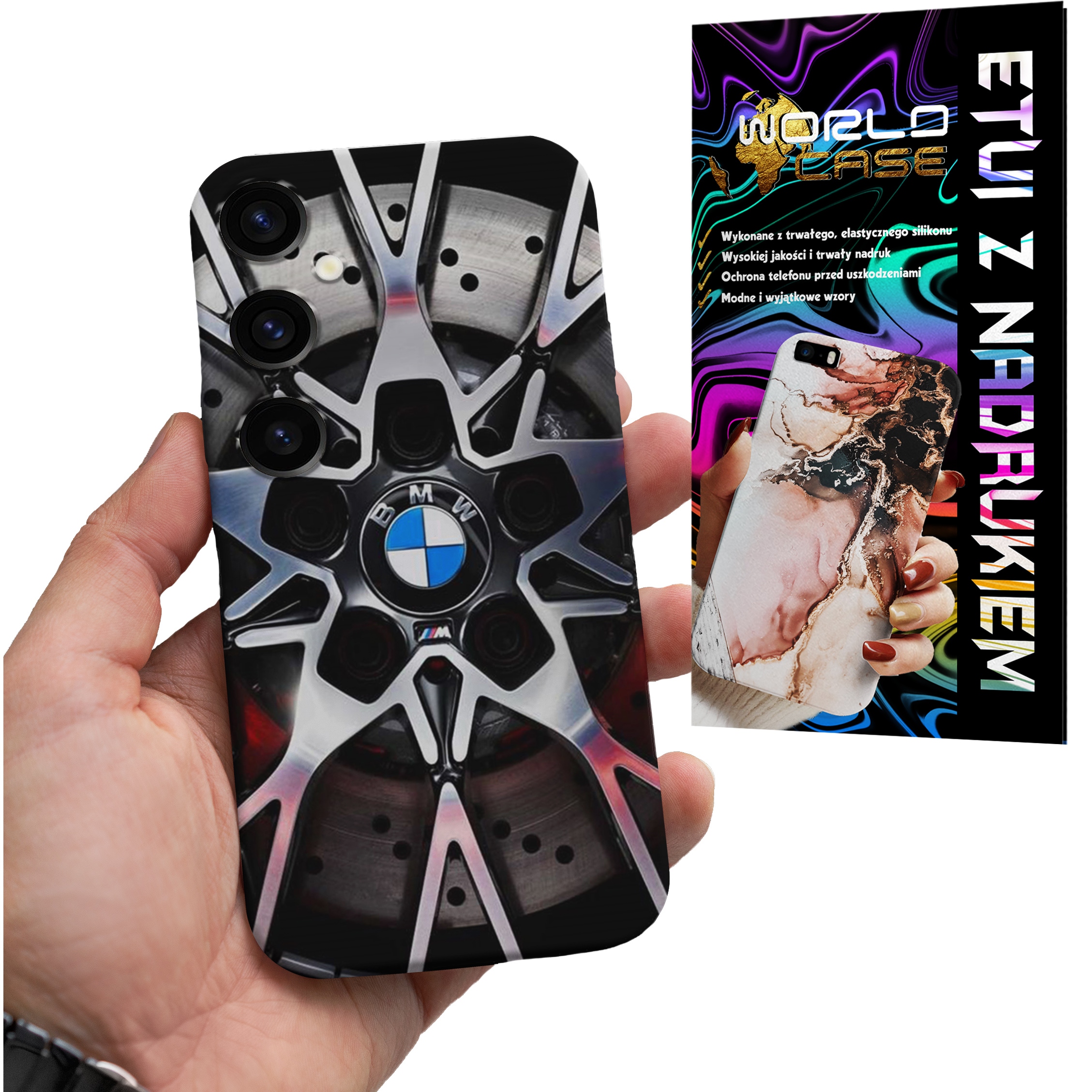 ETUI CASE DO SAMSUNG A24 4G - BMW FELGA AUTO FAN WZORY MERCEDES ITP