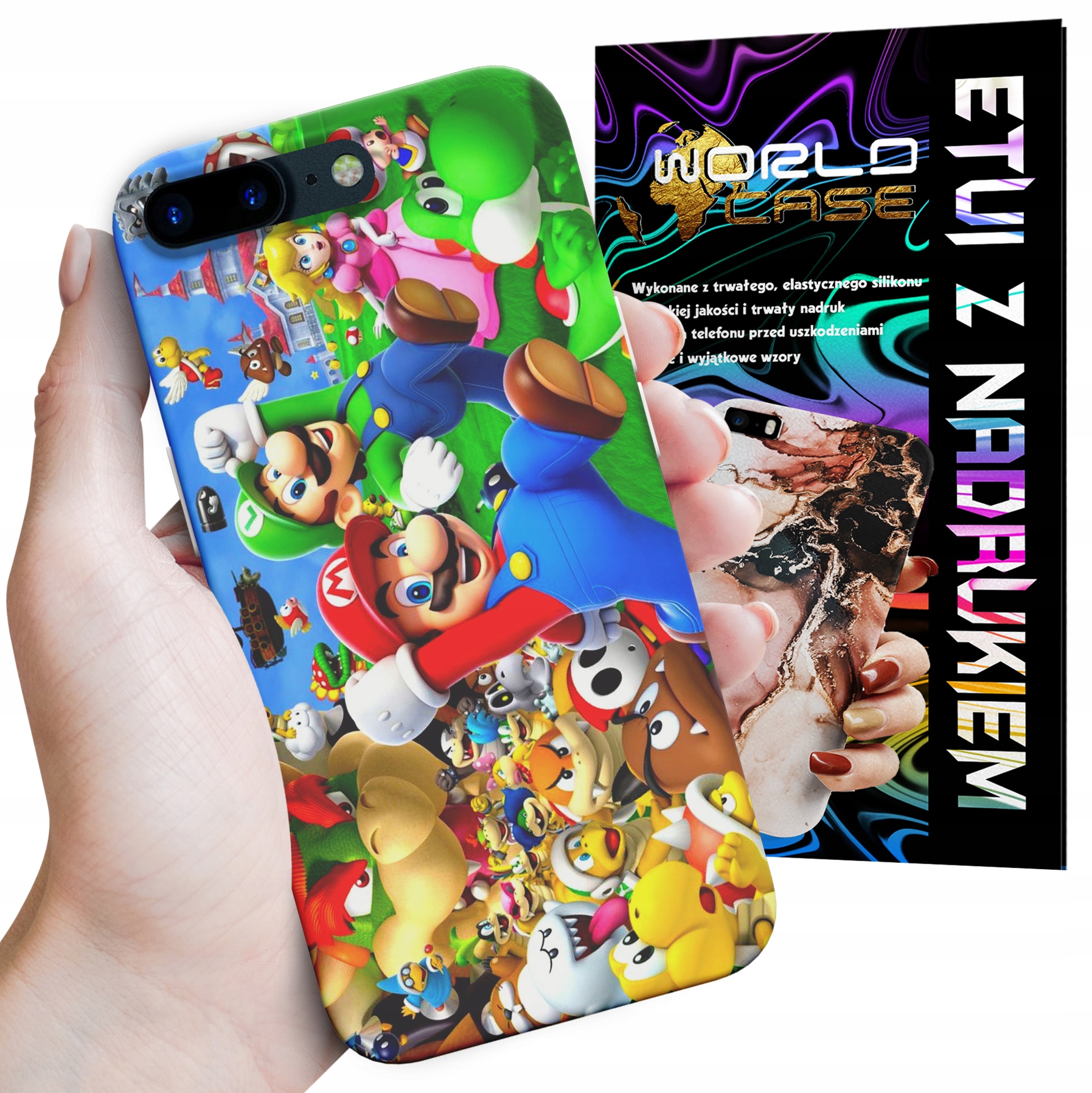 ETUI CASE DO IPHONE 7 8 PLUS - SUPER MARIO BROS BAJKI WZORY WYBÓR