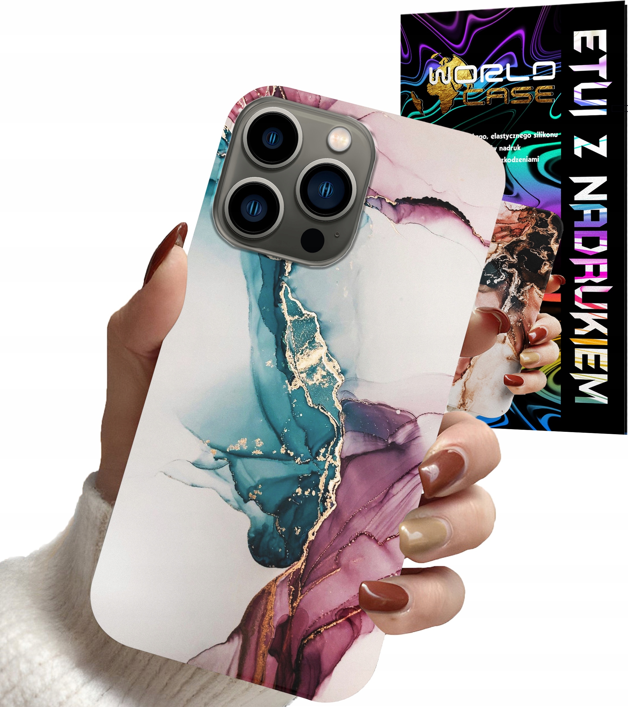 ETUI CASE DO IPHONE 15 PRO MAX - MARMUR WZORY DLA KOBIET PLECKI OBUDOWA