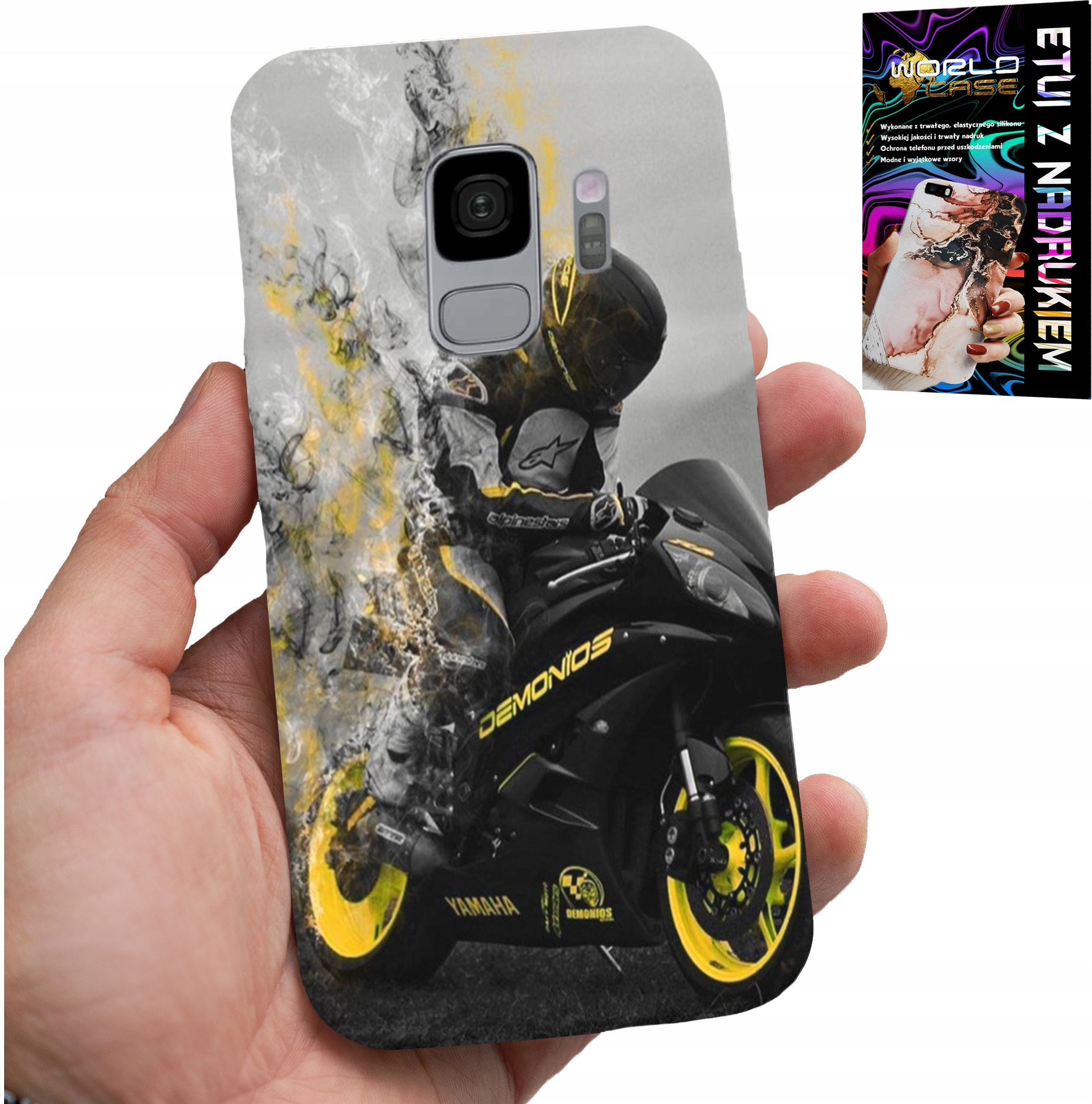 ETUI DO SAMSUNG GALAXY S9 - MOTOR MOTOCYKLE FAN WIELE WZORÓW PLECKÓW