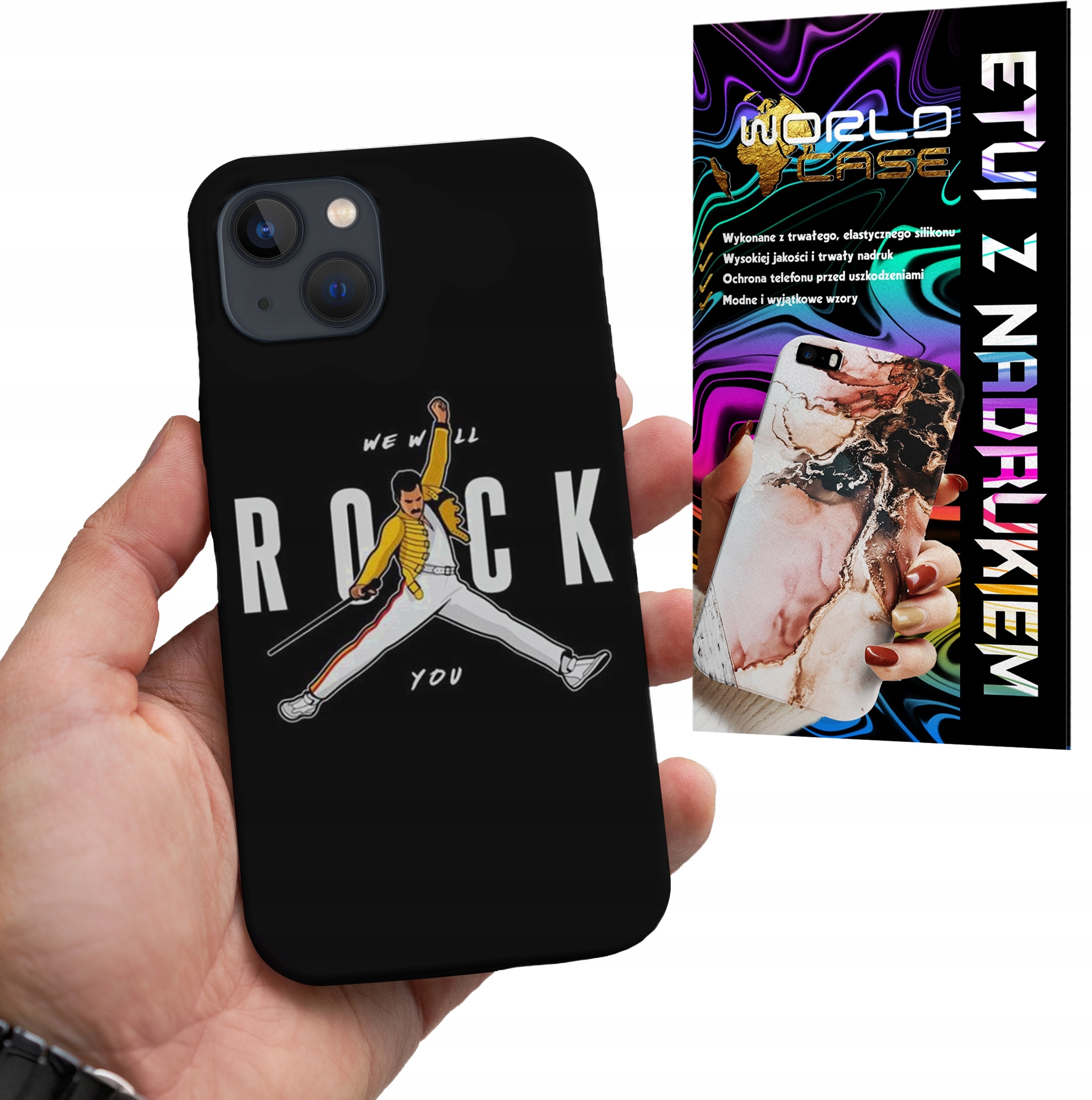 ETUI CASE DO IPHONE 13 - ROCK KAPELE WZORY FAN POKROWEIC PLECKI