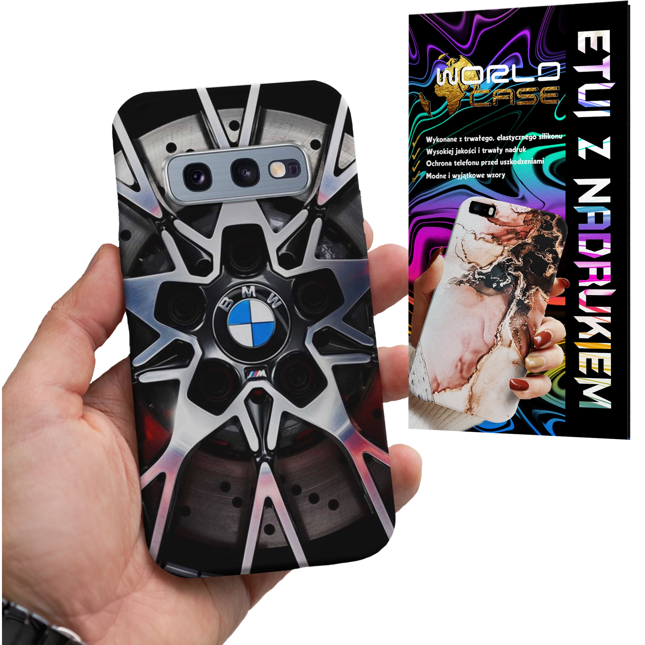 ETUI CASE DO SAMSUNG S10E - BMW FELGA AUTO FAN WZORY MERCEDES ITP