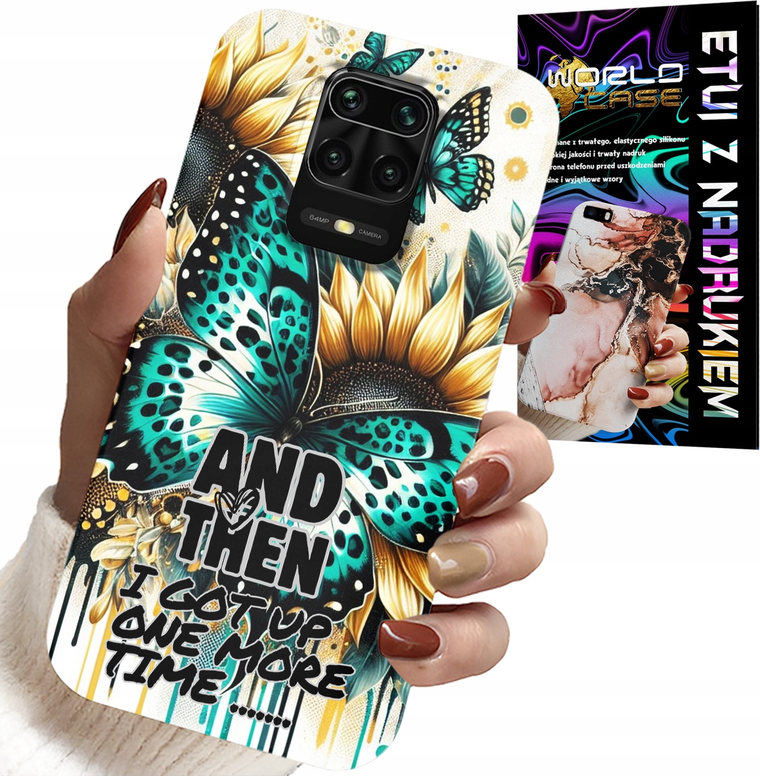 ETUI DO XIAOMI NOTE 9 PRO / 9S - AND THEN I GOT UP, KOBIECE WZORY + FOLIA