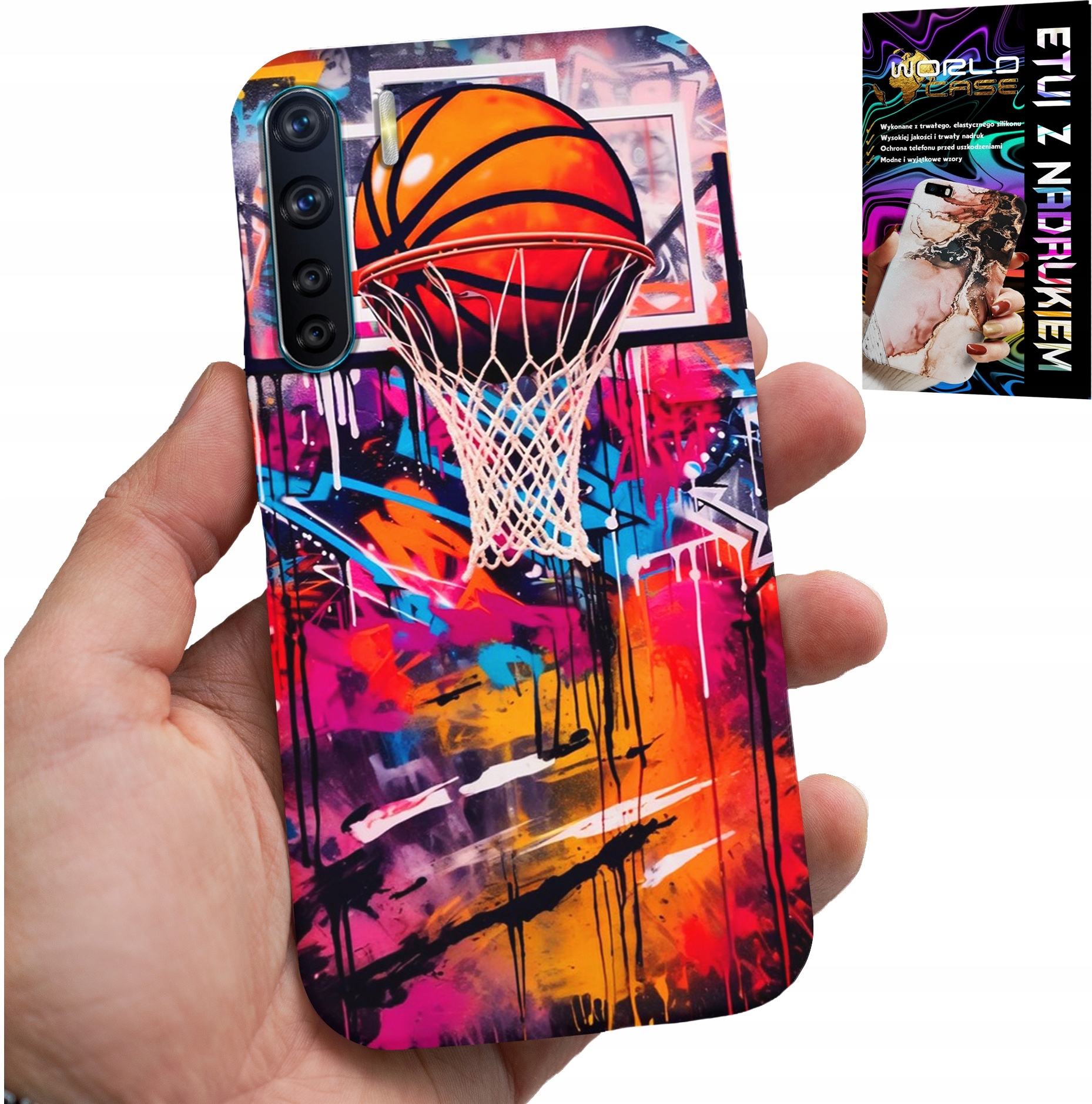 ETUI DO OPPO A91 - KOSZYKÓWKA NBA ULICZNE GRAFFITI KOSZ FAN