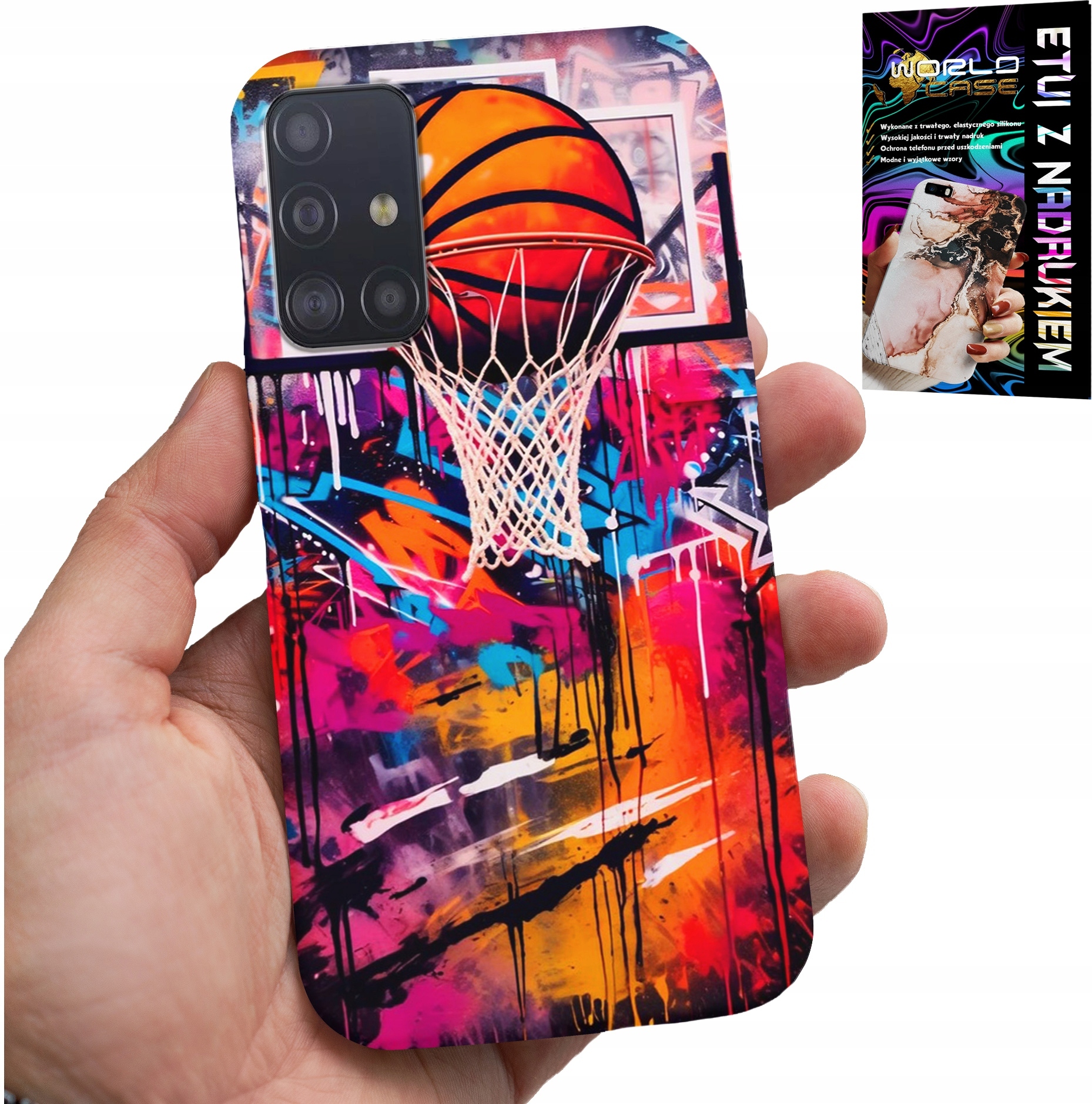 ETUI DO SAMSUNG GALAXY A71 - KOSZYKÓWKA NBA ULICZNE GRAFFITI KOSZ FAN