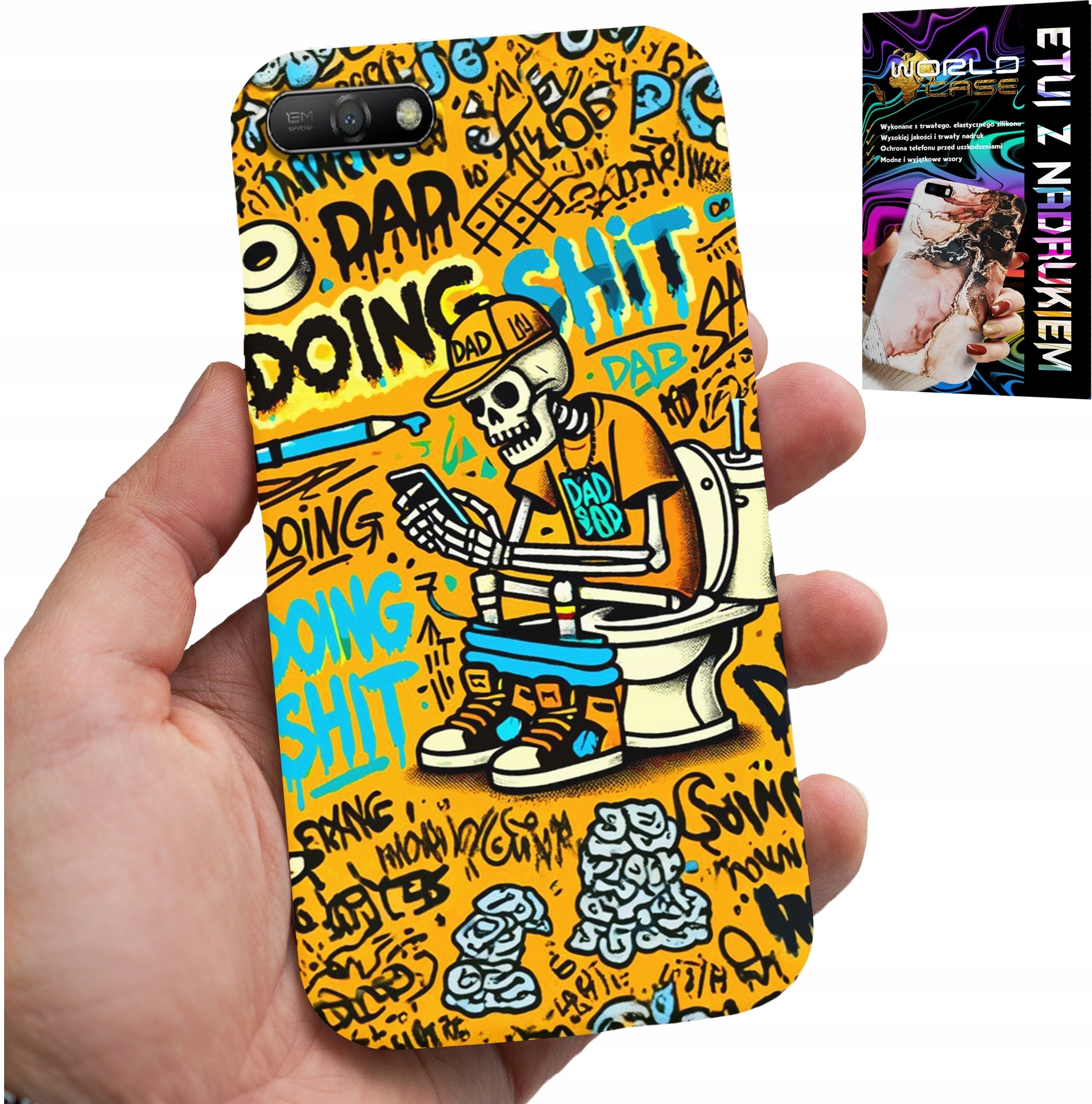 ETUI DO HUAWEI Y6 2018 - DOING SHIT KOŚCIOTRUP NA KIBLU CASE