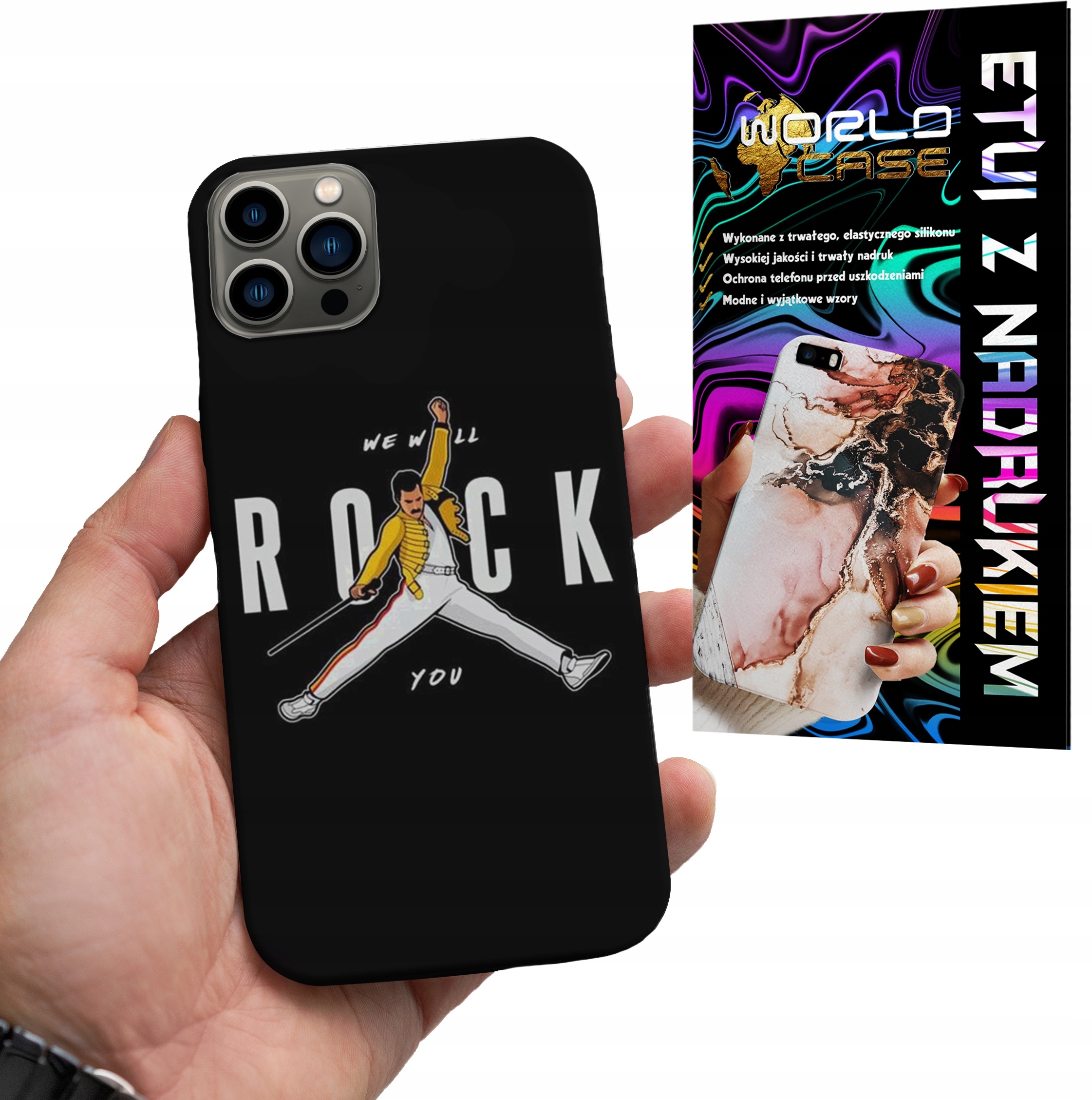 ETUI CASE DO IPHONE 12 PRO - ROCK KAPELE WZORY FAN POKROWEIC PLECKI