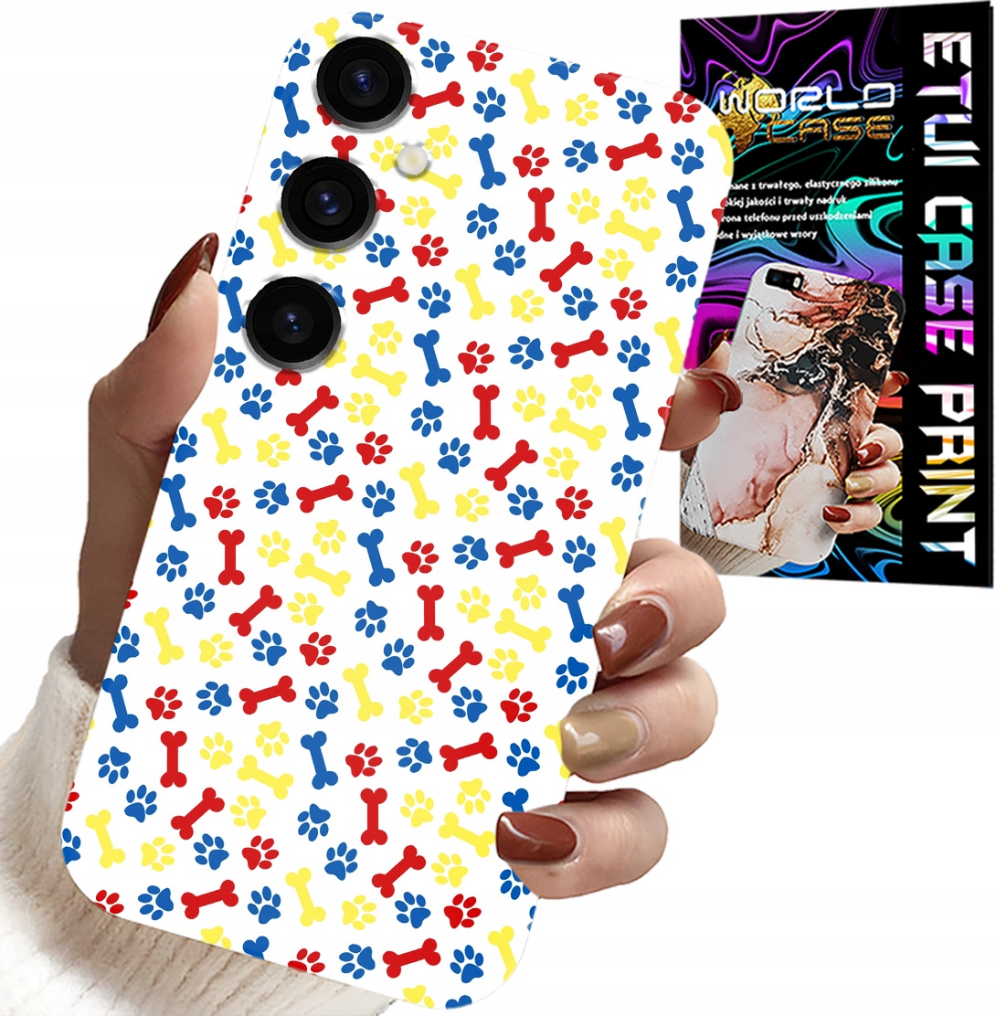 ETUI DO SAMSUNG GALAXY A04S - ŁAPKI KOŚCI PIES PATROL BAJKI + SZKŁO