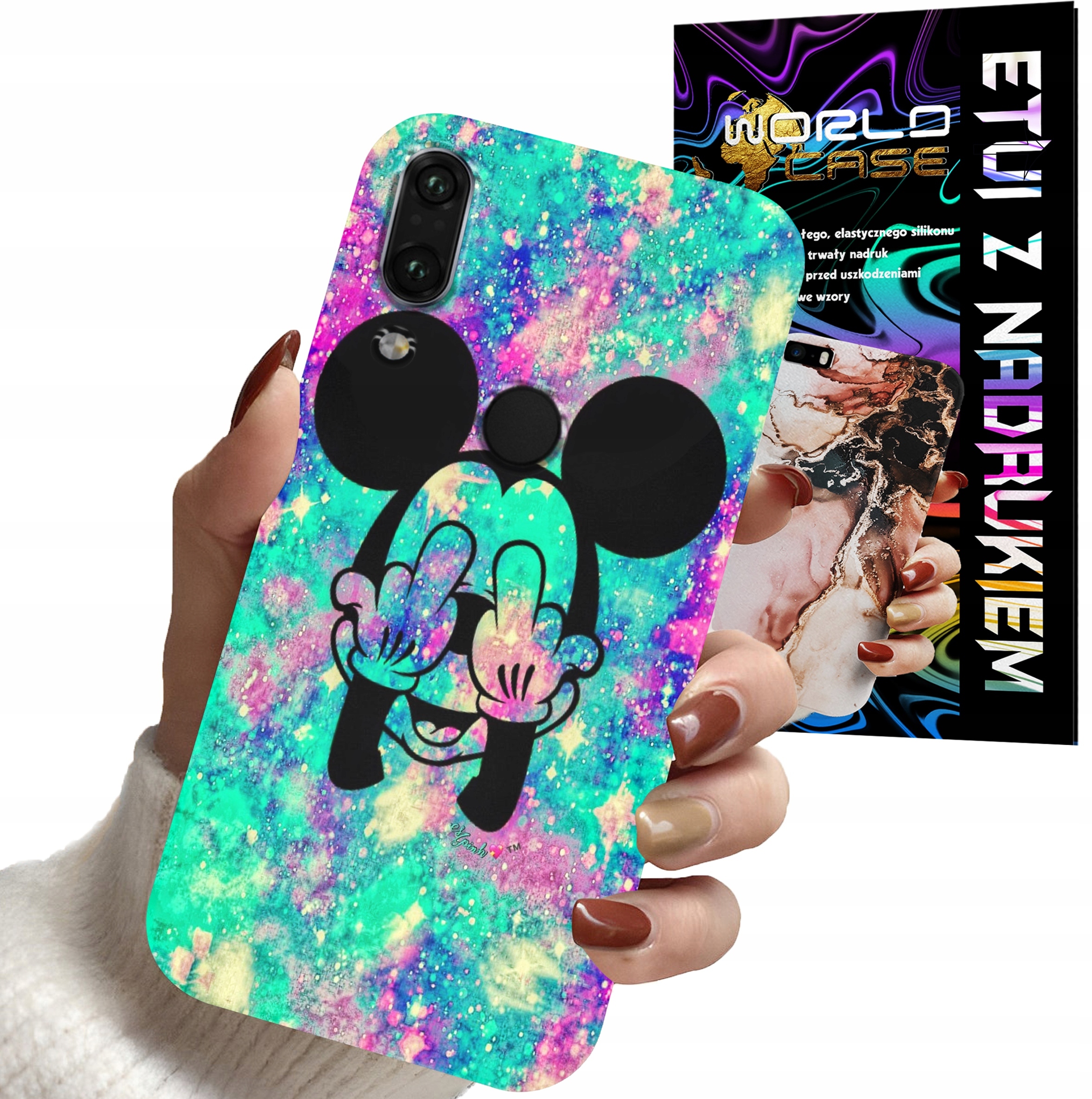 ETUI CASE DO HUAWEI P SMART Z - MYSZKA MINNIE DAMSKIE WZORY PLECKI