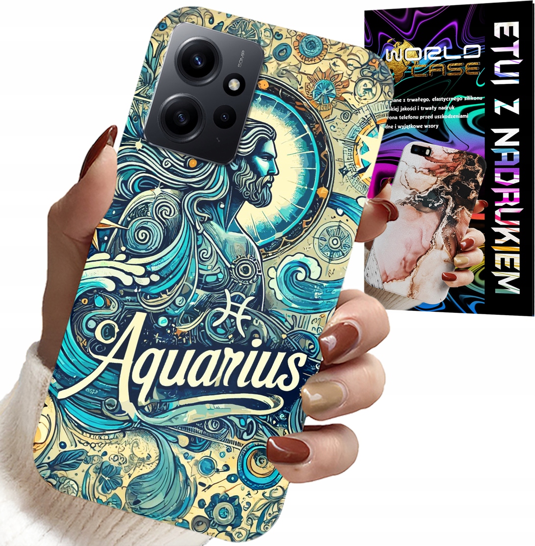 ETUI DO XIAOMI NOTE 12 4G - ZNAK ZODIAKU, WODNIK, ASTRONOMIA PLECKI
