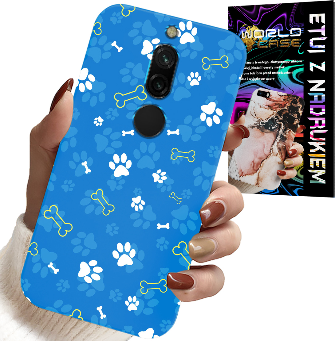 ETUI DO XIAOMI REDMI 8 - ŁAPKI KOŚCI PIES PATROL WZORY DLA DZIECI