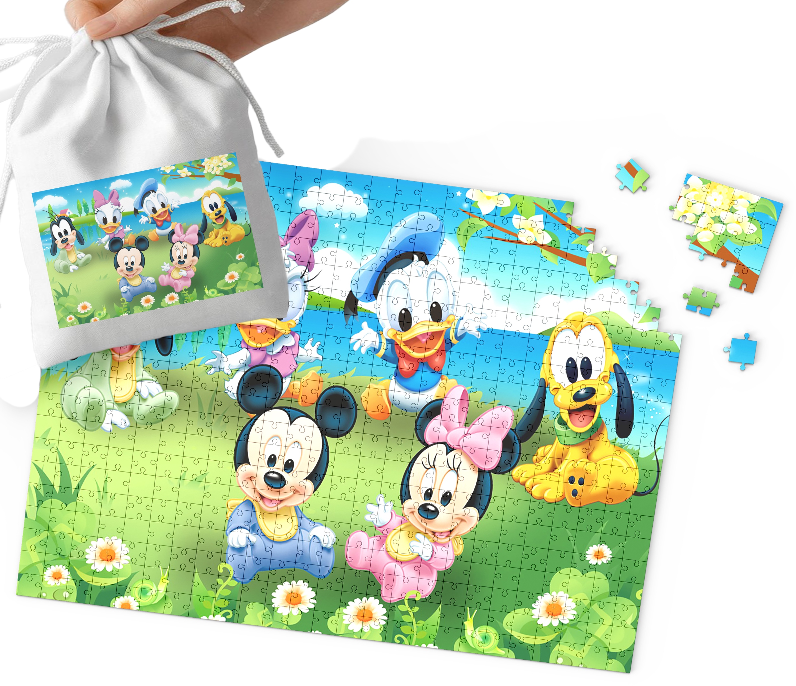 PUZZLE - Kubuś Puchatek WZORY Z BAJEK PREZENT 70el + WORECZEK