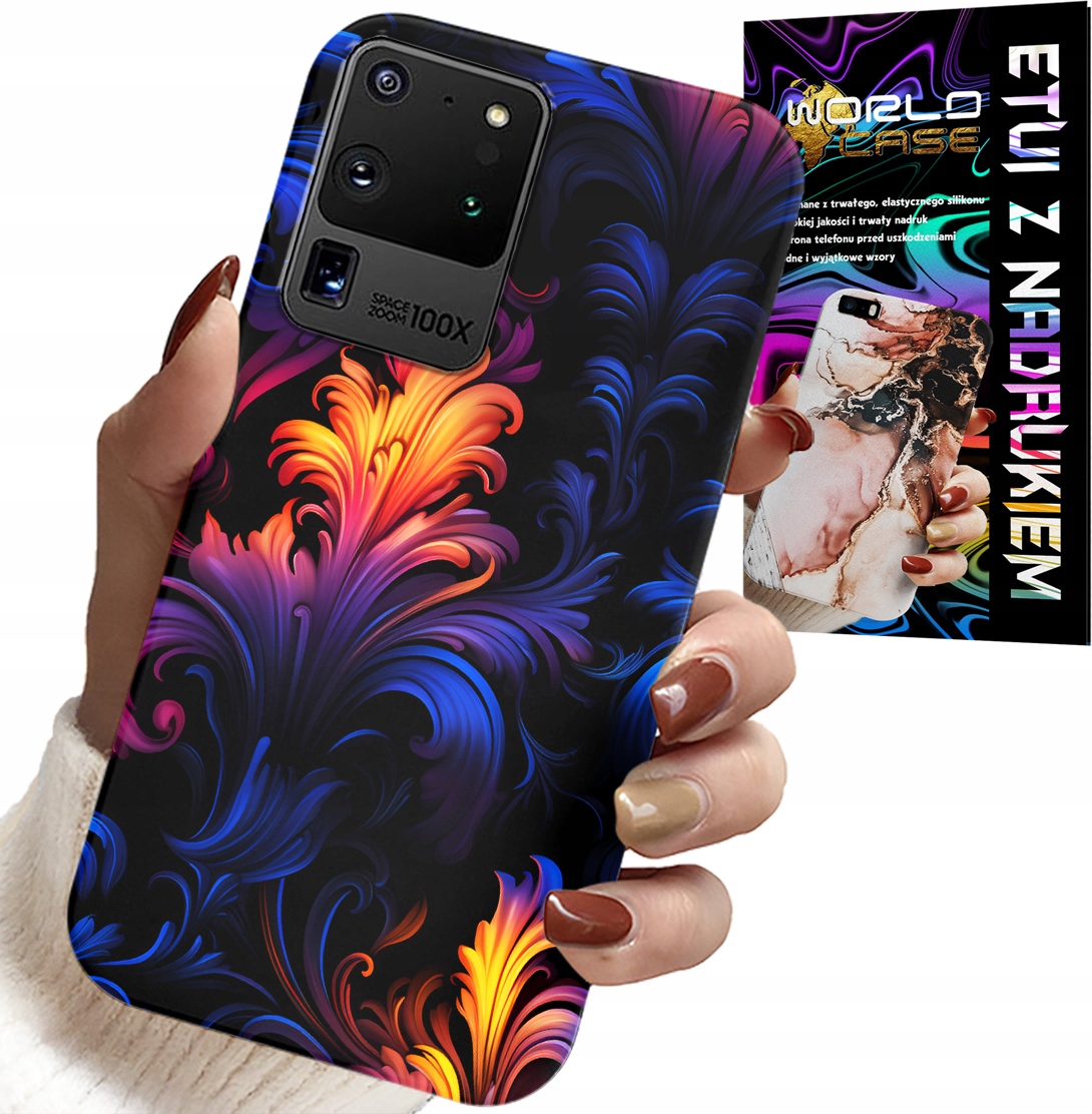 ETUI DO SAMSUNG GALAXY S20 Ultra - ABSTRAKCYJNE KOLOROWE WZORY + FOLIA