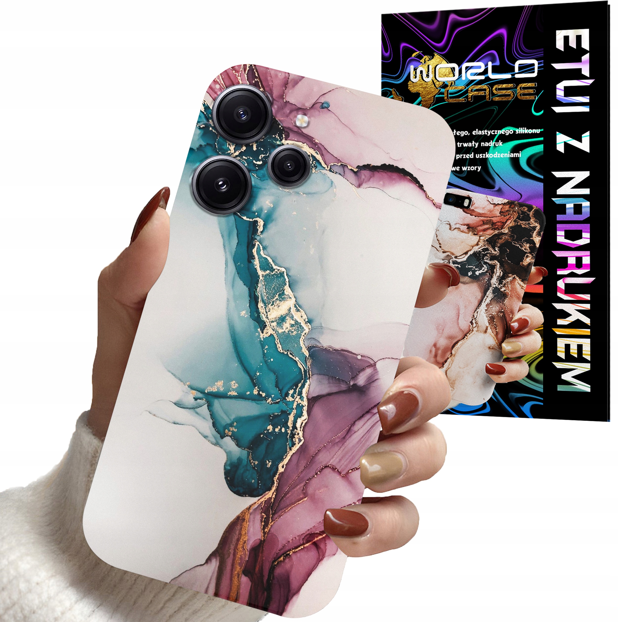 ETUI CASE DO XIAOMI REDMI 12 4G - MARMUR WZORY DLA KOBIET PLECKI OBUDOWA