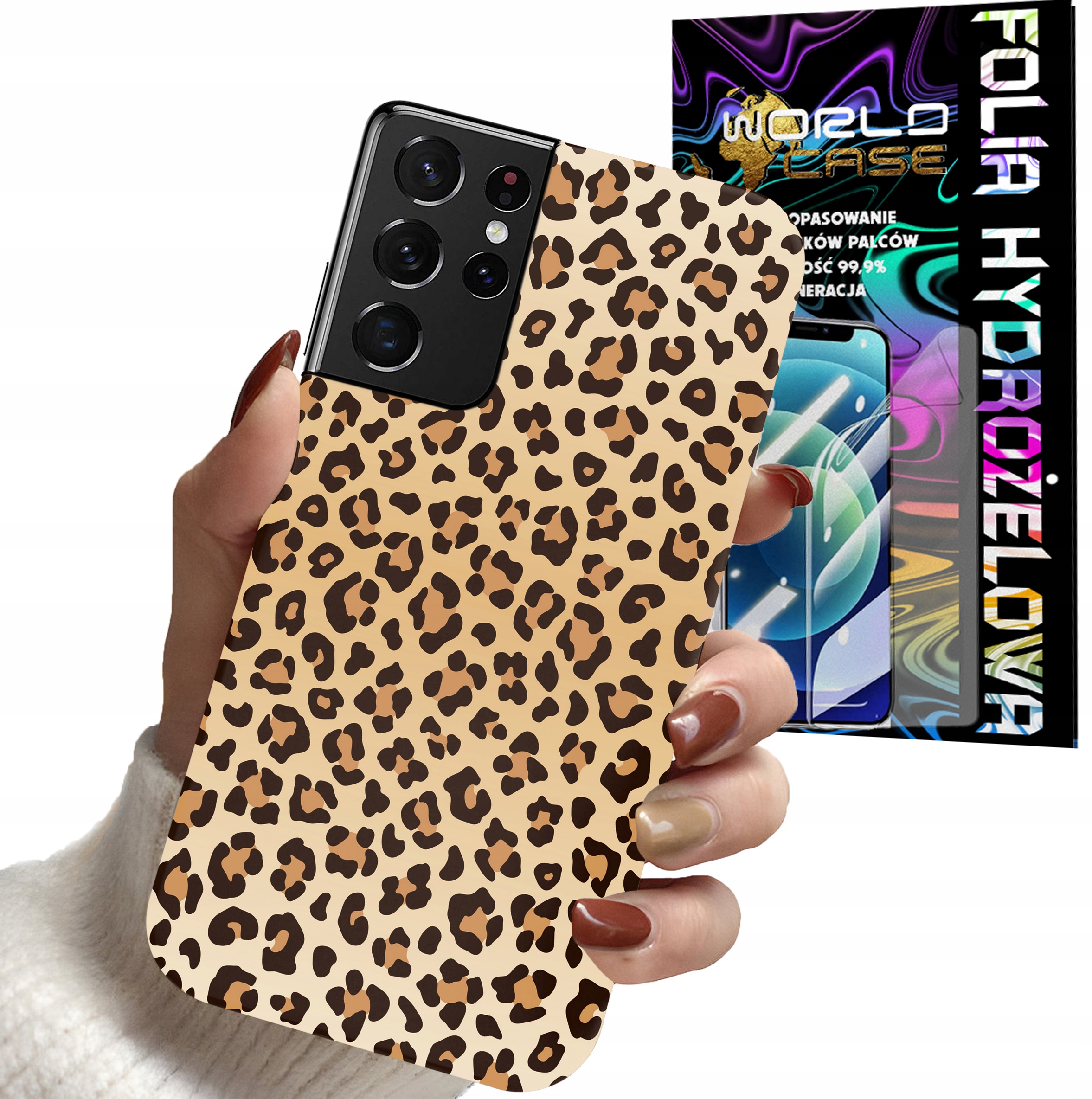 ETUI CASE DO SAMSUNG S21 ULTRA - PANTERKA WZORKI MODNE WZORY KOBIET + FOLIA