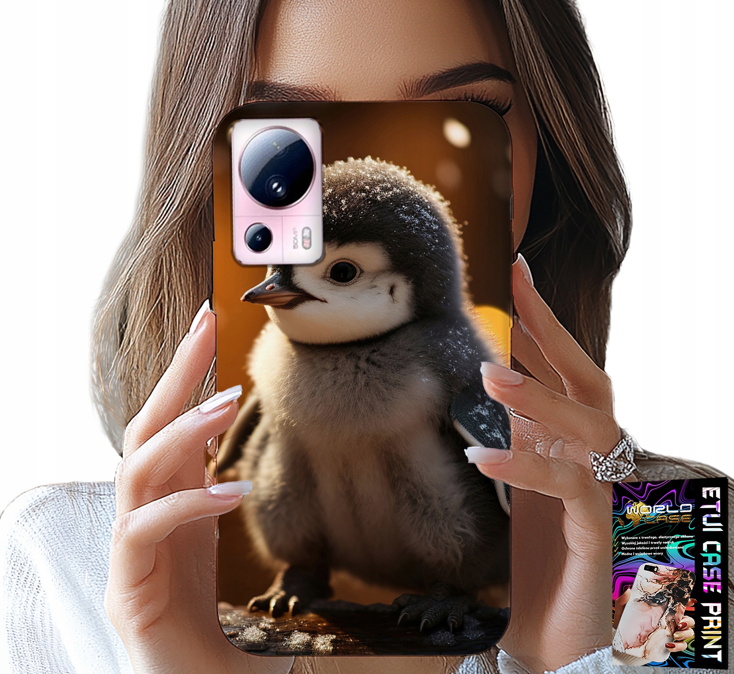 ETUI DO XIAOMI 13 LITE - SŁODKI PINGWIN, TUPTAK, MADAGASKAR WZORY