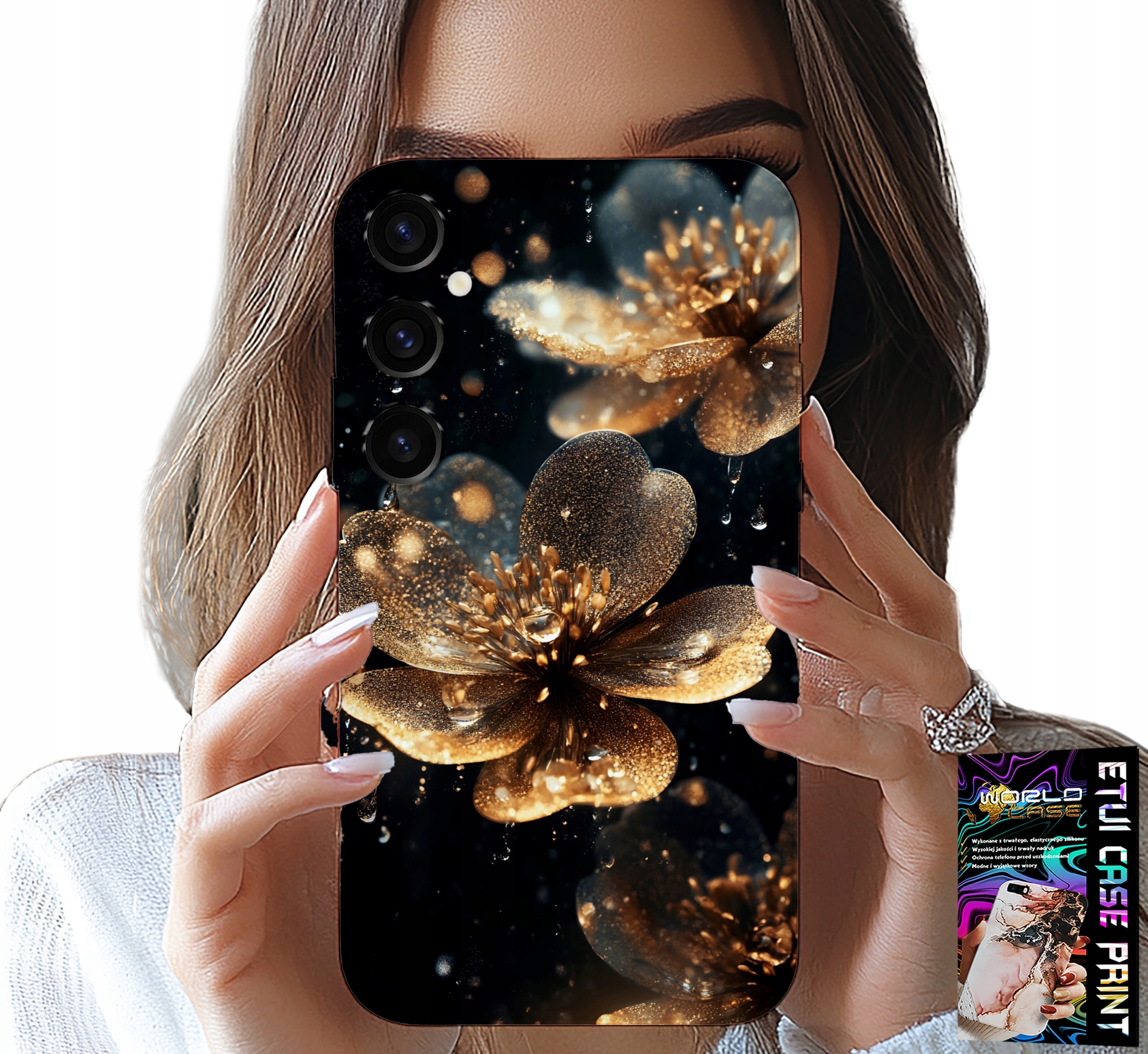 ETUI DO SAMSUNG GALAXY S25 PLUS - PIĘKNE WZORY KWIATÓW, PLECKI, FUTERAŁ