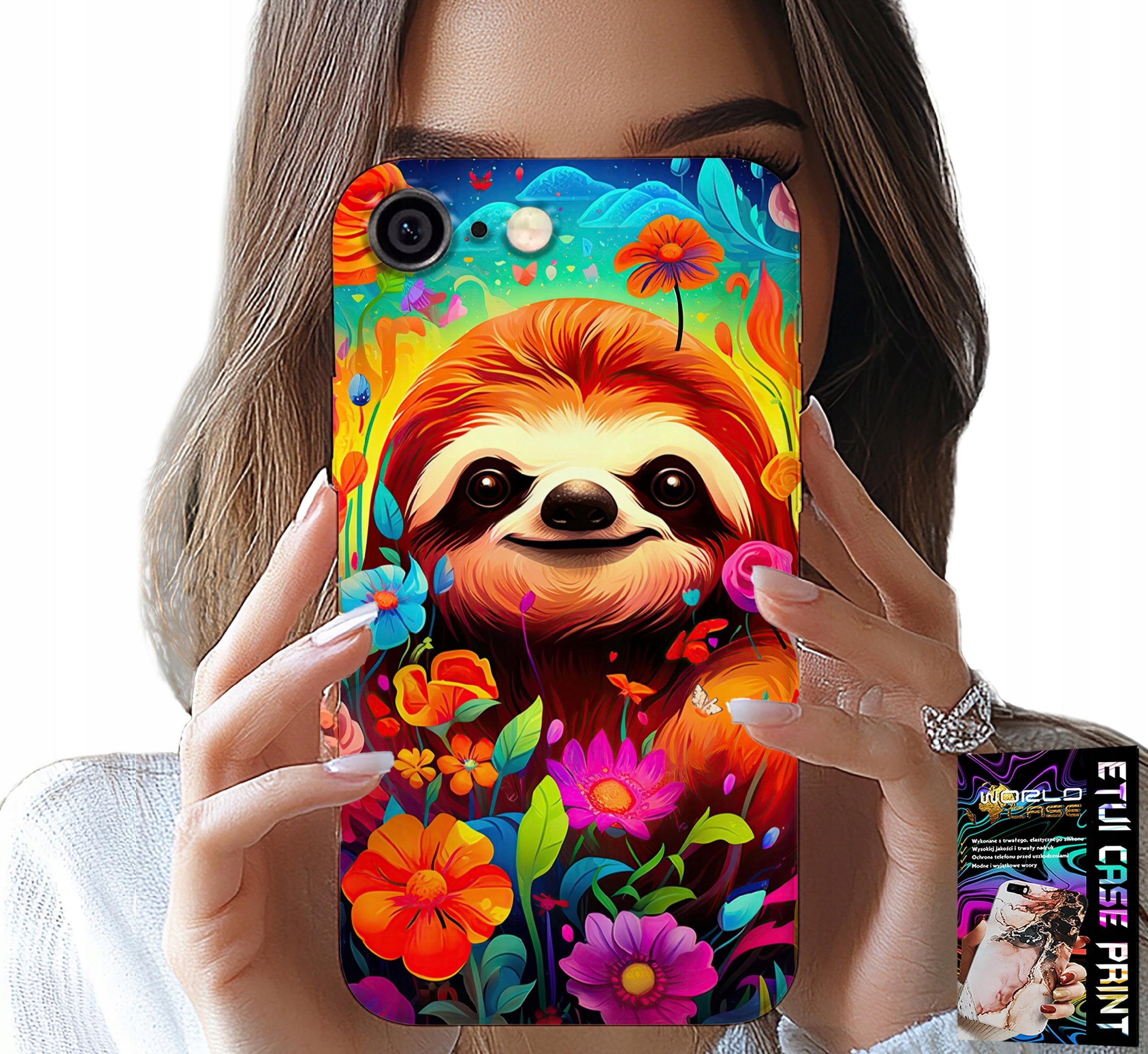 ETUI DO IPHONE ( 6 PLUS ) - KOLOROWE WZORY KOALA ZWIERZĘTA + SZKŁO