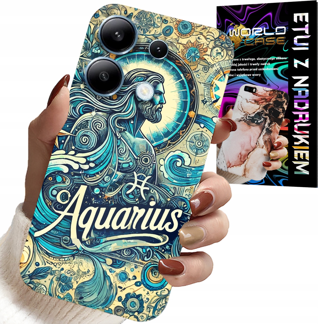 ETUI DO XIAOMI NOTE 13 5G - ZNAK ZODIAKU, WODNIK, ASTRONOMIA PLECKI