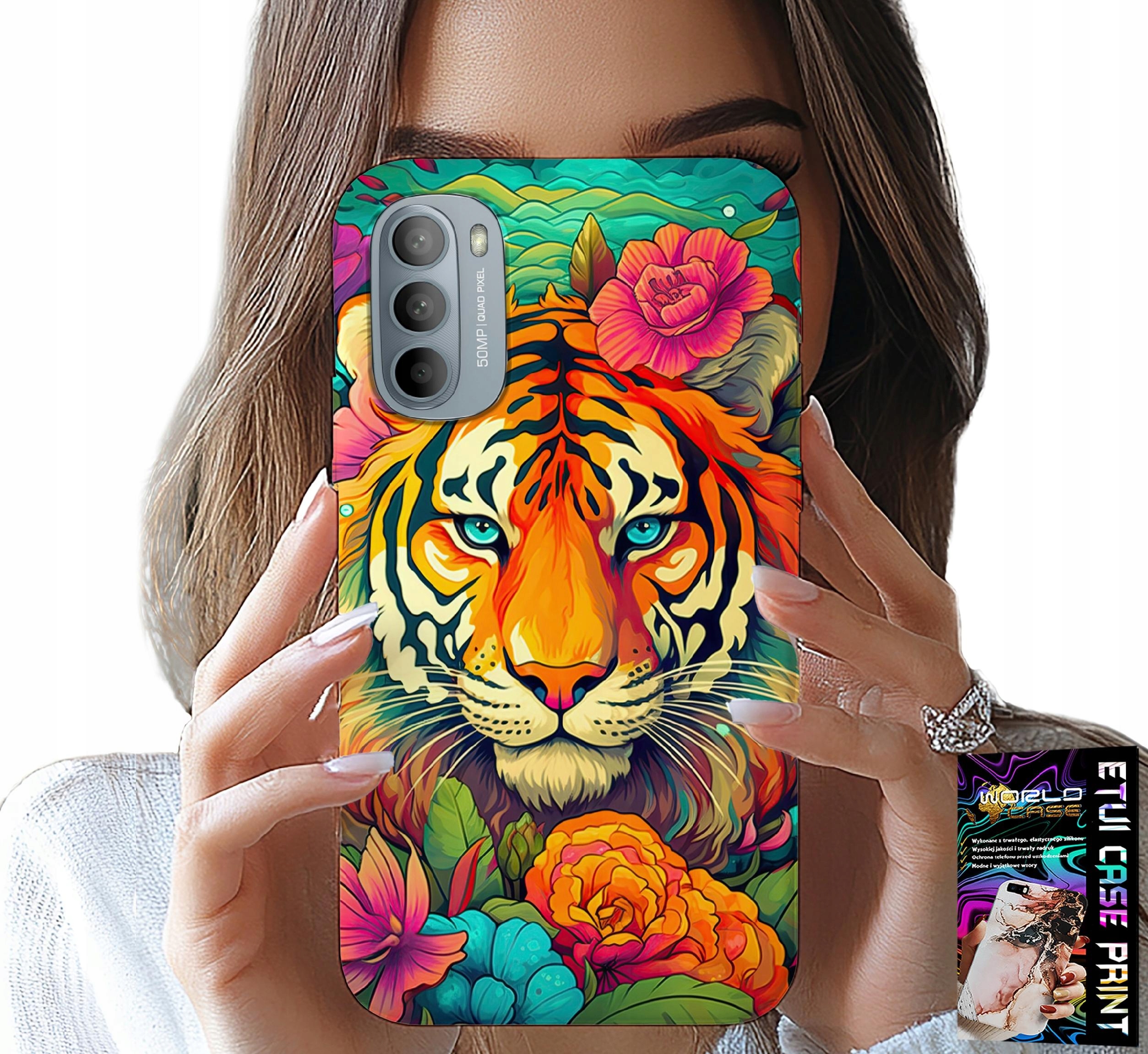 ETUI DO MOTOROLA G31 / G41 - ZWIERZĘCE WZORY TYGRYS TYGRYSEK CASE