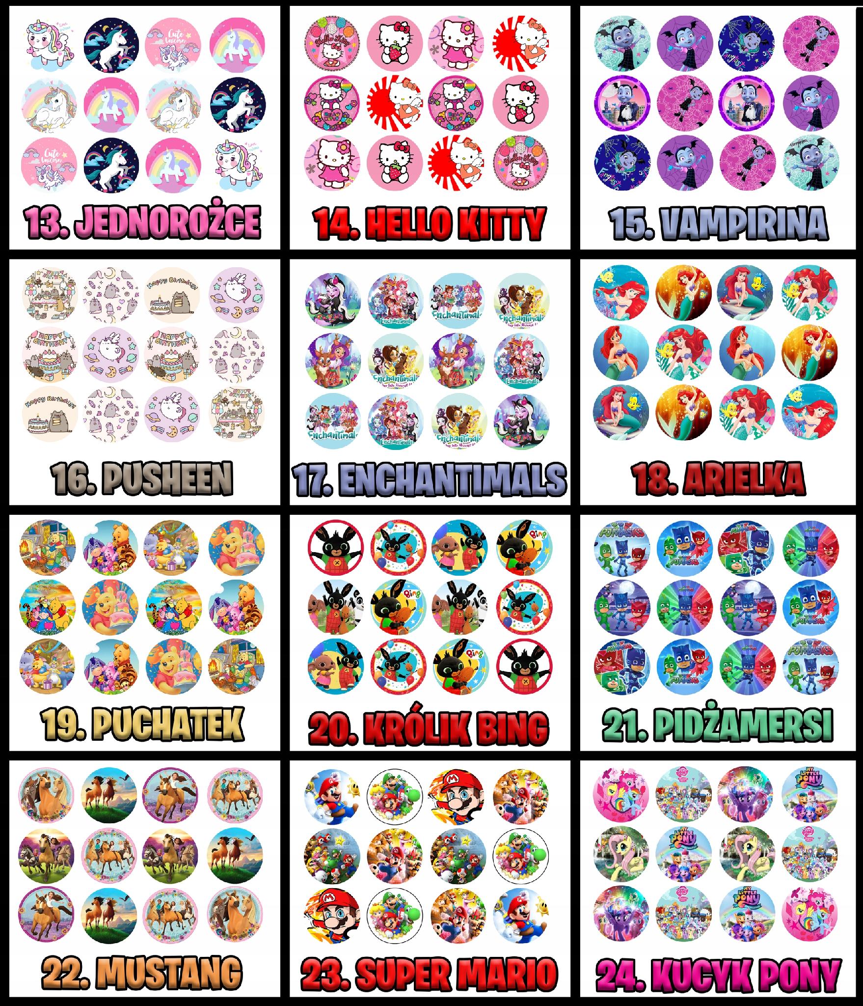 OPŁATEK na BABECZKI MUFFINKI zestaw na urodziny 12szt. - STRAŻ STRAŻAK